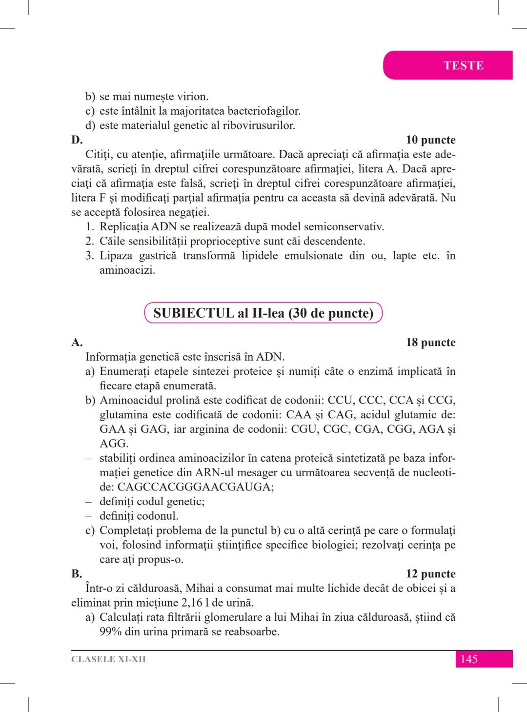 Mariana Drumea
Ramona A. Morar
Ramona O. Morar
BIOLOGIE – ANATOMIE ȘI
FIZIOLOGIE UMANĂ, GENETICĂ
ȘI ECOLOGIE UMANĂ
Ghid de pregătire
pentru