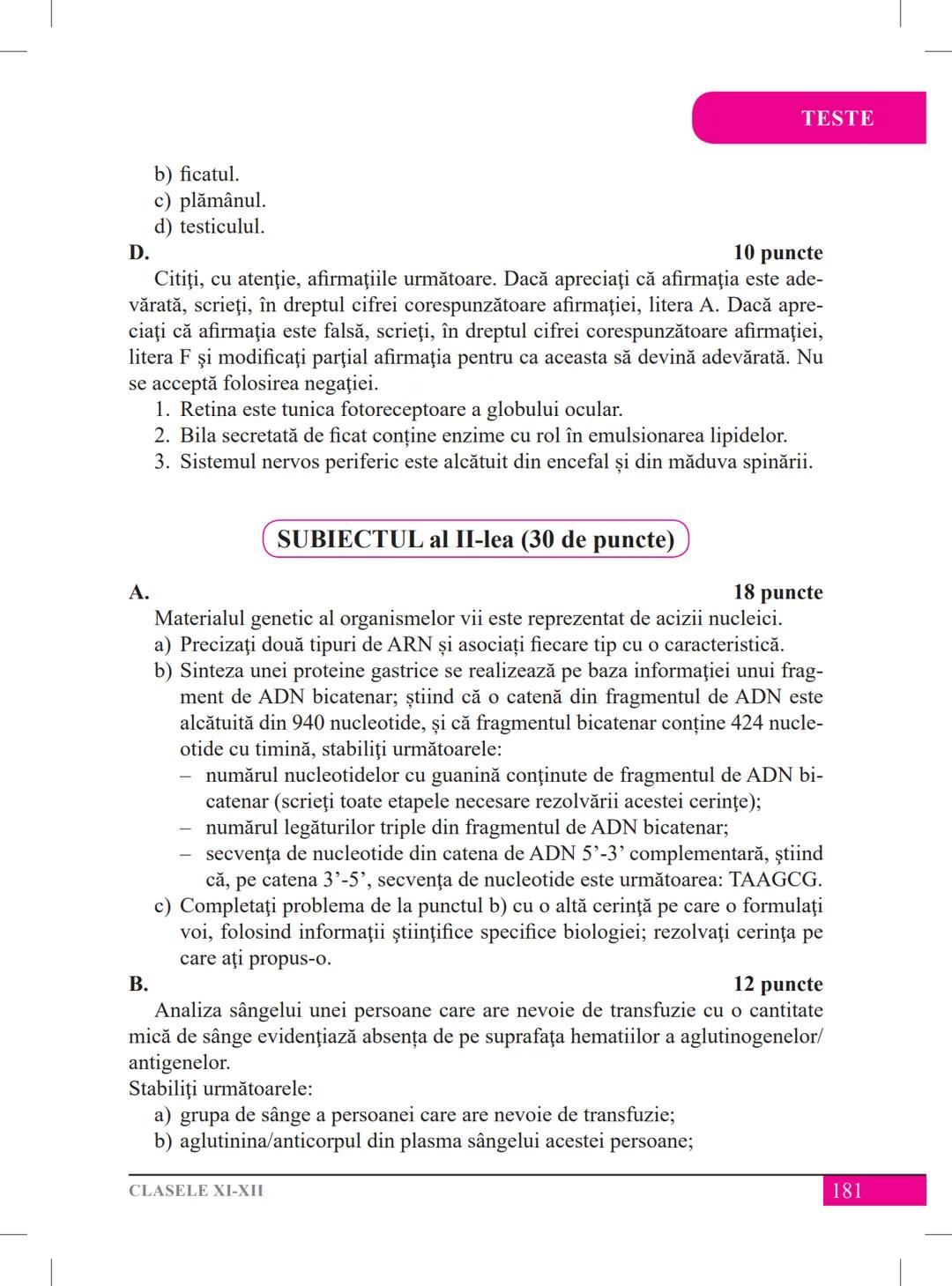 Mariana Drumea
Ramona A. Morar
Ramona O. Morar
BIOLOGIE – ANATOMIE ȘI
FIZIOLOGIE UMANĂ, GENETICĂ
ȘI ECOLOGIE UMANĂ
Ghid de pregătire
pentru
