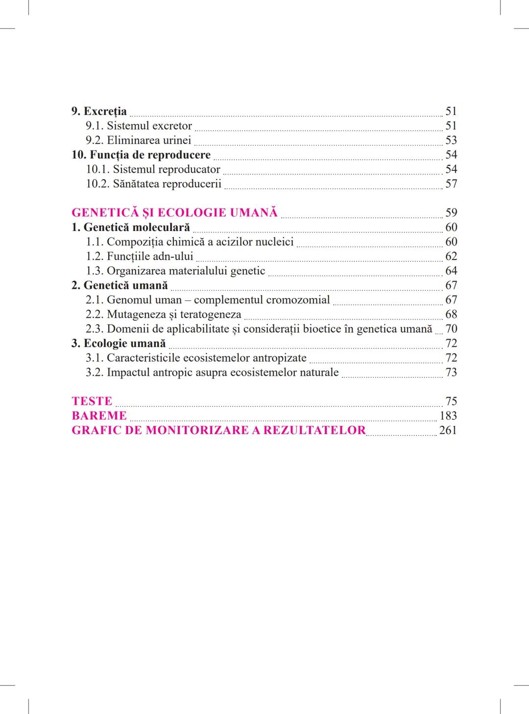 Mariana Drumea
Ramona A. Morar
Ramona O. Morar
BIOLOGIE – ANATOMIE ȘI
FIZIOLOGIE UMANĂ, GENETICĂ
ȘI ECOLOGIE UMANĂ
Ghid de pregătire
pentru