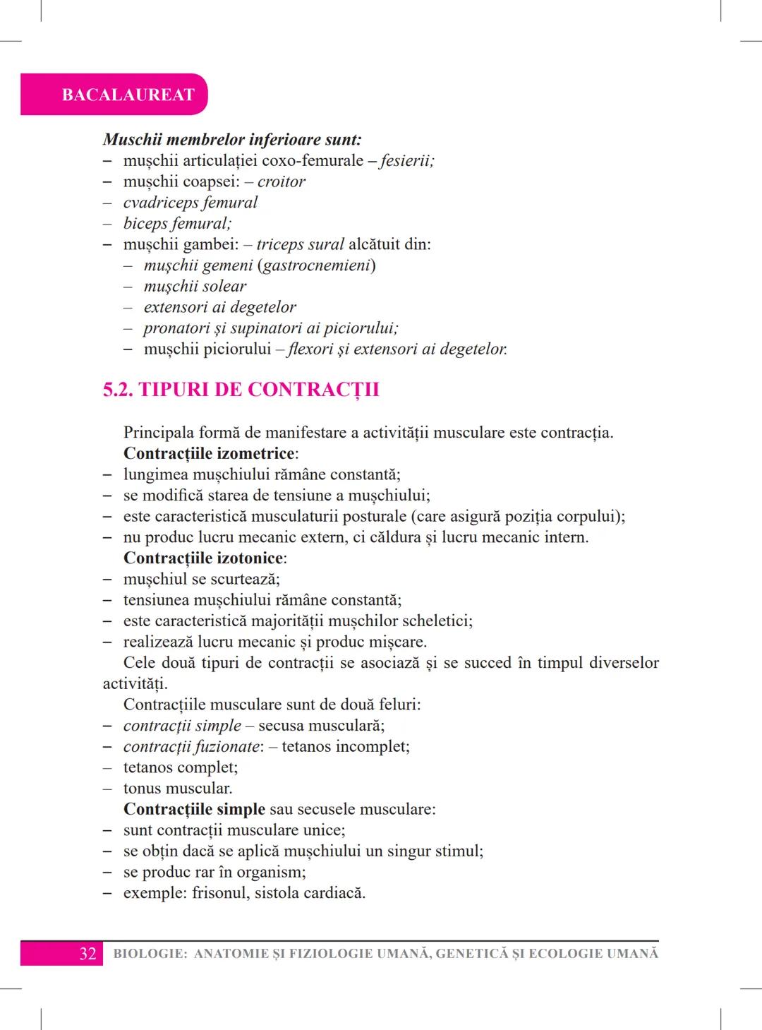 Mariana Drumea
Ramona A. Morar
Ramona O. Morar
BIOLOGIE – ANATOMIE ȘI
FIZIOLOGIE UMANĂ, GENETICĂ
ȘI ECOLOGIE UMANĂ
Ghid de pregătire
pentru