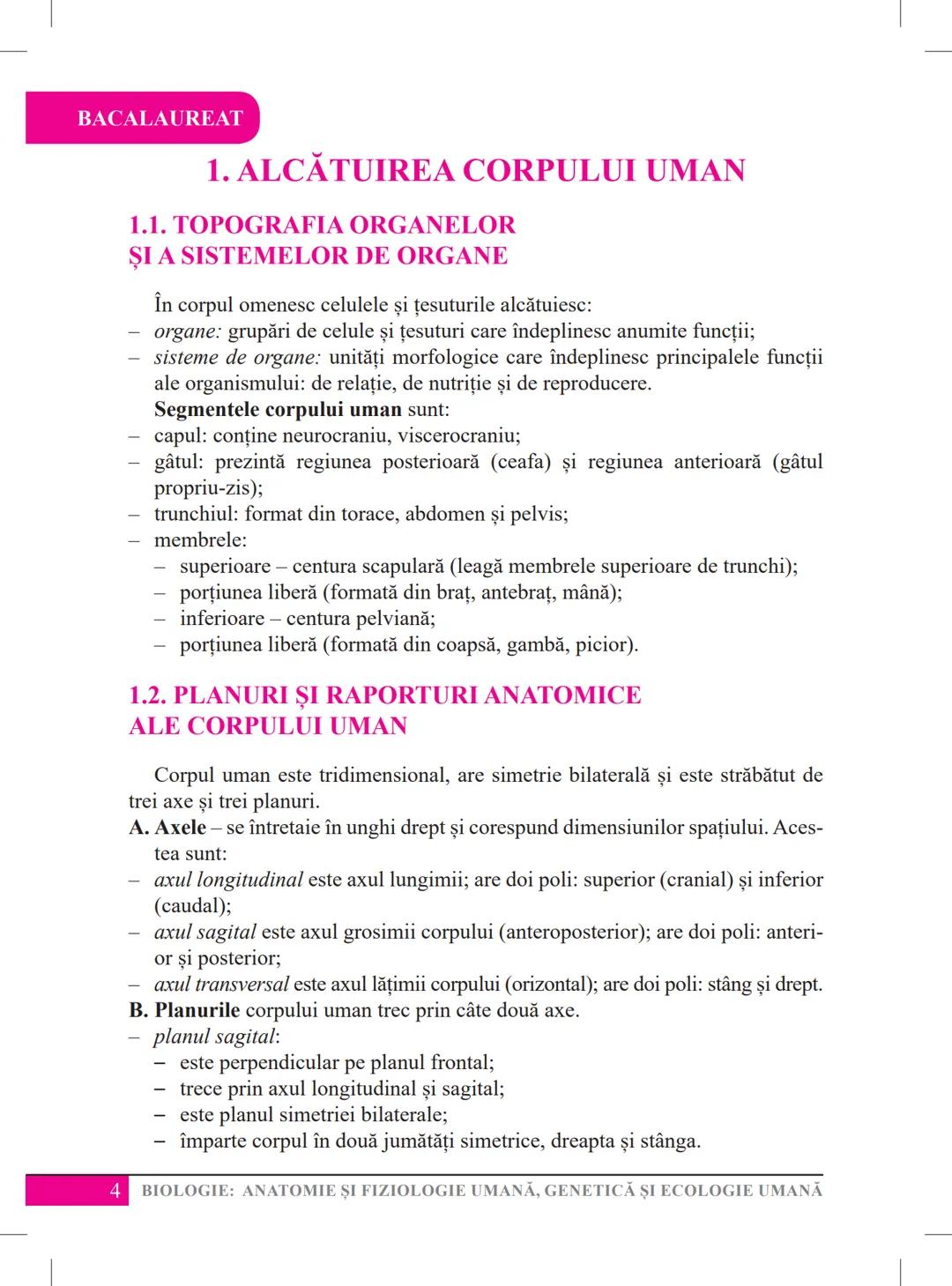 Mariana Drumea
Ramona A. Morar
Ramona O. Morar
BIOLOGIE – ANATOMIE ȘI
FIZIOLOGIE UMANĂ, GENETICĂ
ȘI ECOLOGIE UMANĂ
Ghid de pregătire
pentru