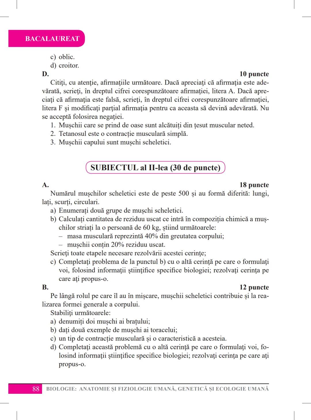 Mariana Drumea
Ramona A. Morar
Ramona O. Morar
BIOLOGIE – ANATOMIE ȘI
FIZIOLOGIE UMANĂ, GENETICĂ
ȘI ECOLOGIE UMANĂ
Ghid de pregătire
pentru