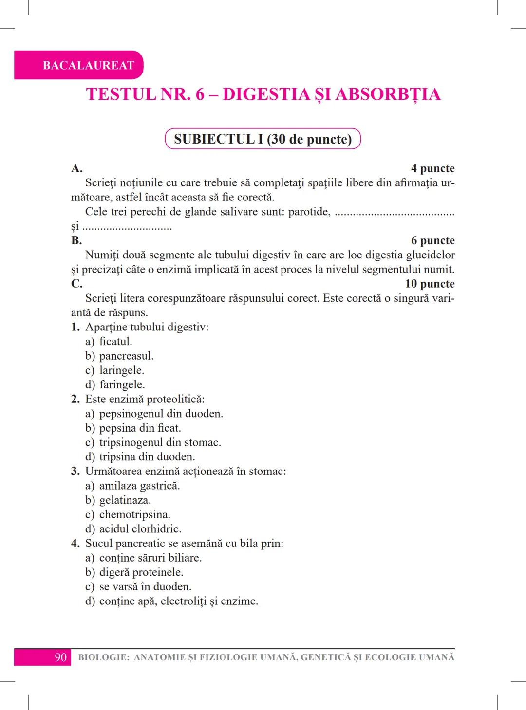Mariana Drumea
Ramona A. Morar
Ramona O. Morar
BIOLOGIE – ANATOMIE ȘI
FIZIOLOGIE UMANĂ, GENETICĂ
ȘI ECOLOGIE UMANĂ
Ghid de pregătire
pentru