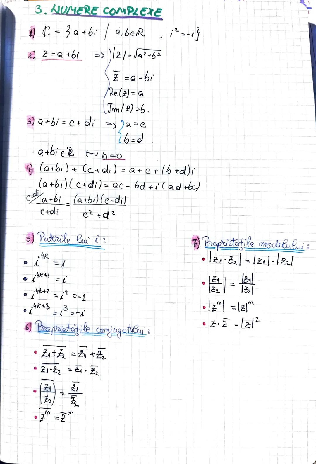 NUMERE COMPLEXE