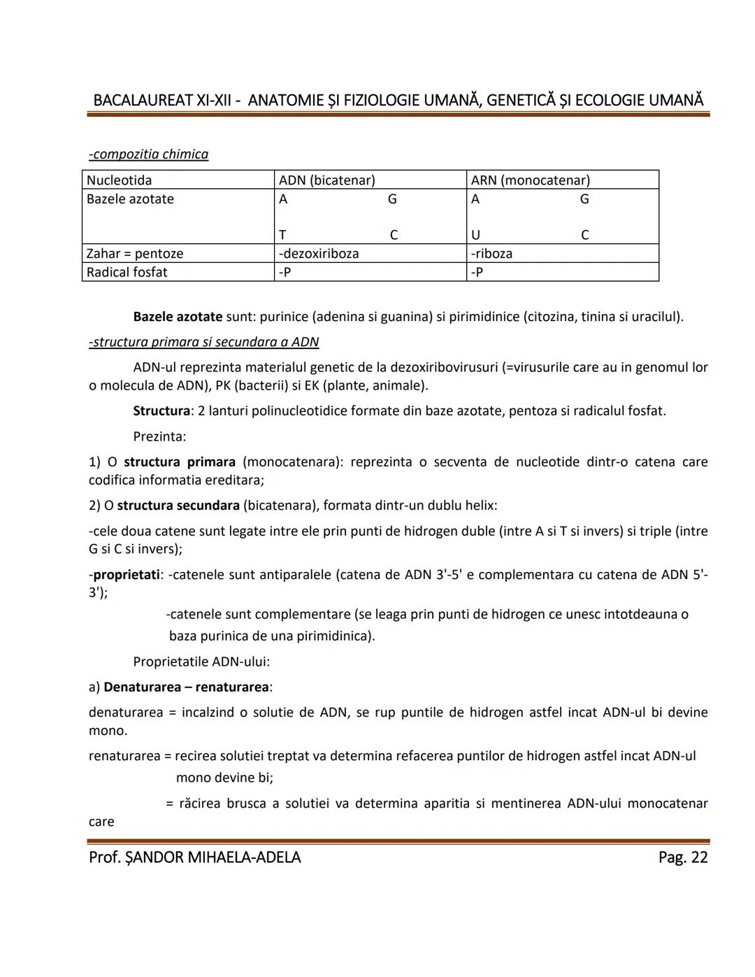--- OCR Start ---
BACALAUREAT XI-XII - ANATOMIE ȘI FIZIOLOGIE UMANĂ, GENETICĂ ȘI ECOLOGIE UMANĂ
1. Alcătuirea corpului uman:
-topografia org