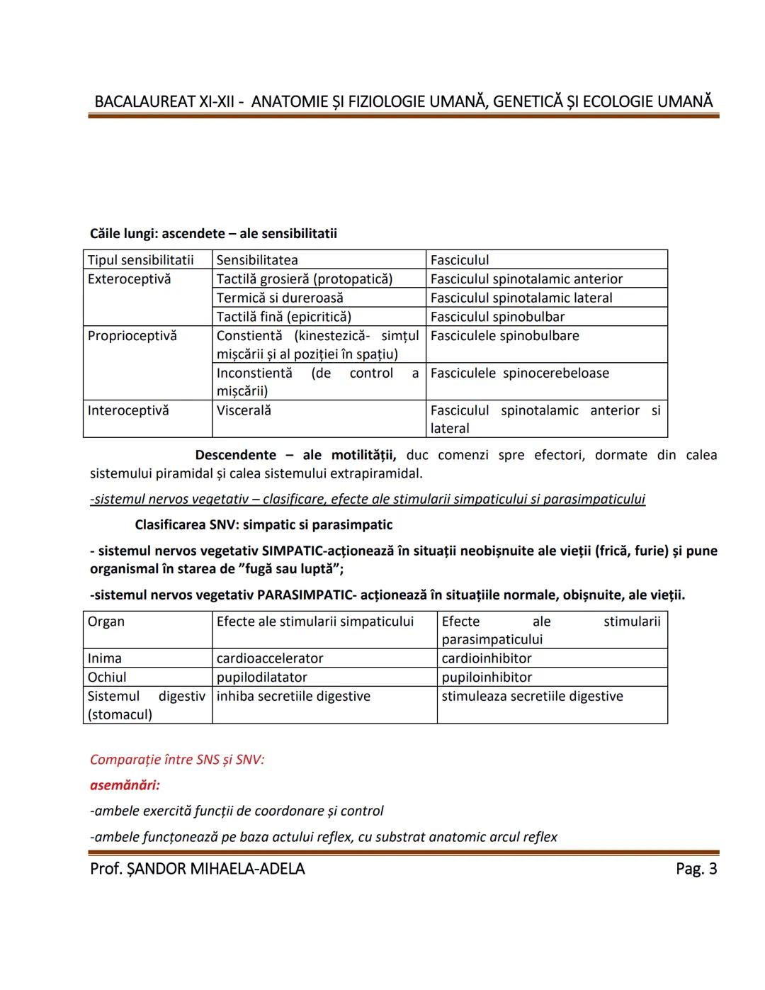 --- OCR Start ---
BACALAUREAT XI-XII - ANATOMIE ȘI FIZIOLOGIE UMANĂ, GENETICĂ ȘI ECOLOGIE UMANĂ
1. Alcătuirea corpului uman:
-topografia org
