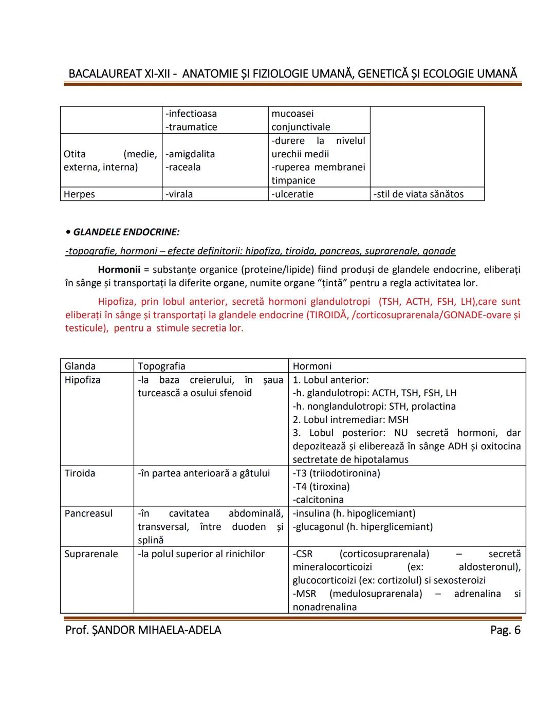 --- OCR Start ---
BACALAUREAT XI-XII - ANATOMIE ȘI FIZIOLOGIE UMANĂ, GENETICĂ ȘI ECOLOGIE UMANĂ
1. Alcătuirea corpului uman:
-topografia org