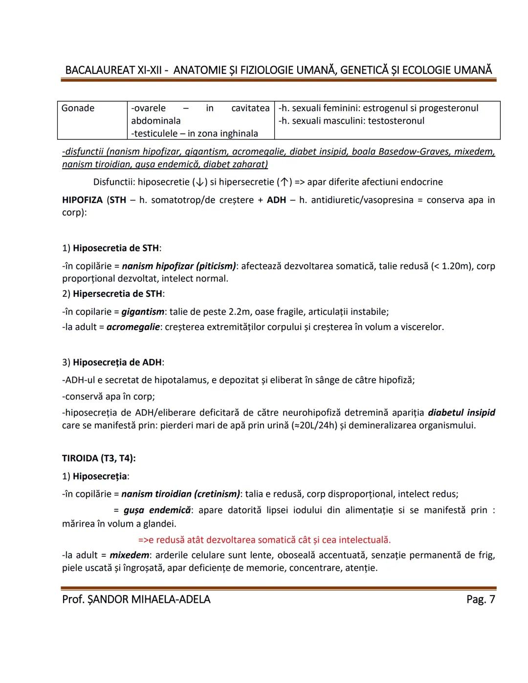 --- OCR Start ---
BACALAUREAT XI-XII - ANATOMIE ȘI FIZIOLOGIE UMANĂ, GENETICĂ ȘI ECOLOGIE UMANĂ
1. Alcătuirea corpului uman:
-topografia org