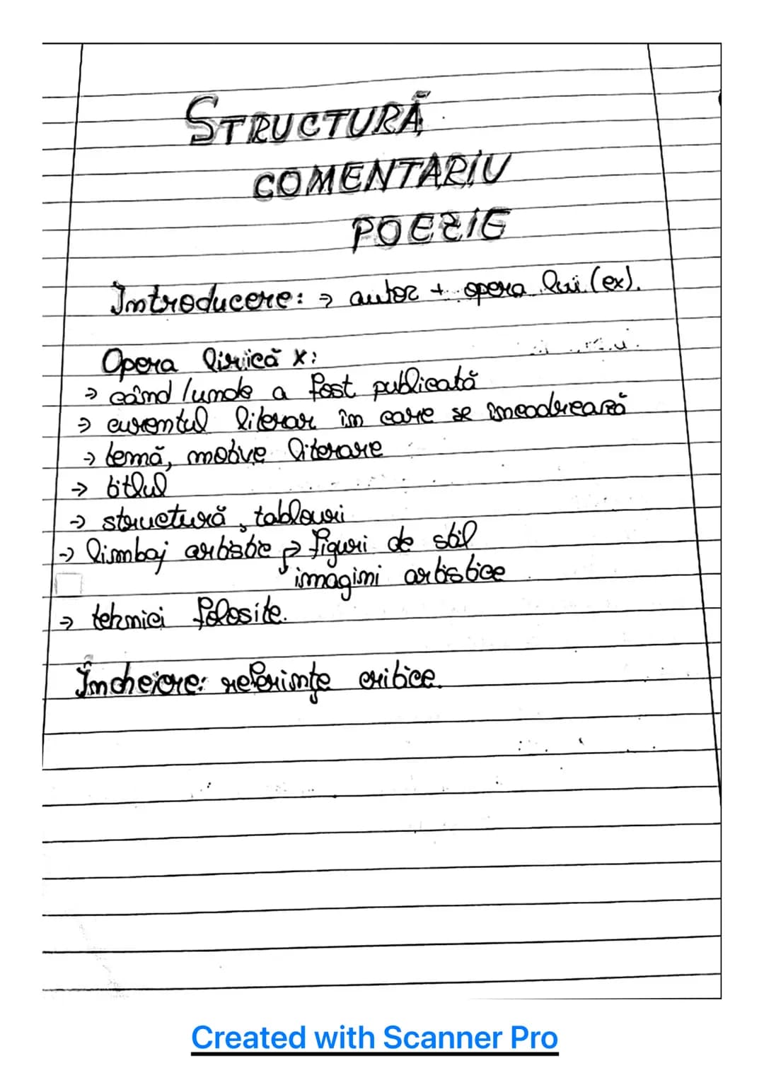 # SCHEMA
# COMENTARIU
# PROZA
Introducere autor + opera Qui (ex).
Opera propriu-zisā;
→ când l'unde a fost publicată.
> curent literar