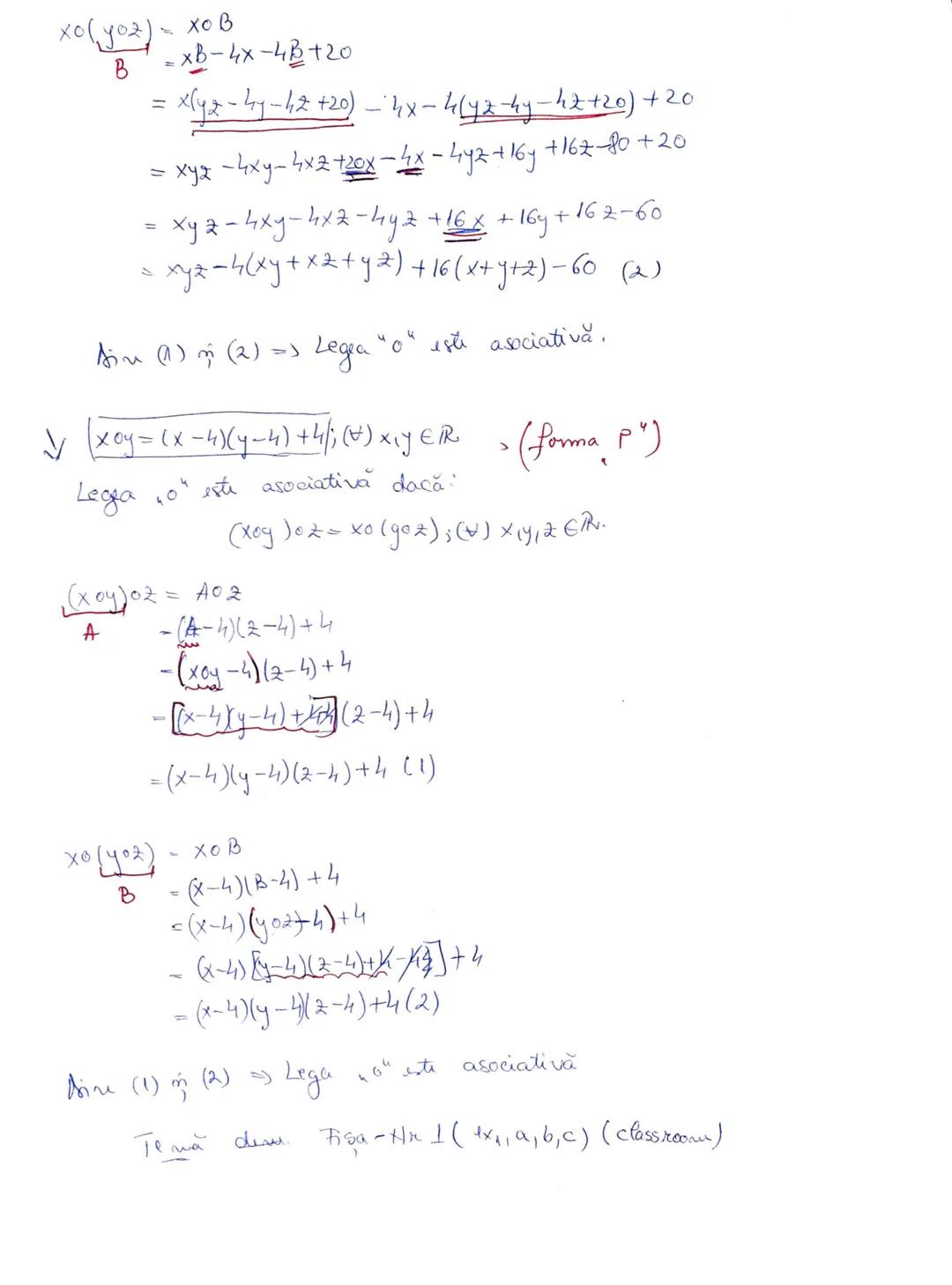 # Proprietăți ale legilor de
compoziție
6.10.2020
1. COMUTATIVITATEA
Fie $\Pi$ o mulțime, $\circ \colon \Pi \times \Pi \to \Pi$, $(x,y) \m