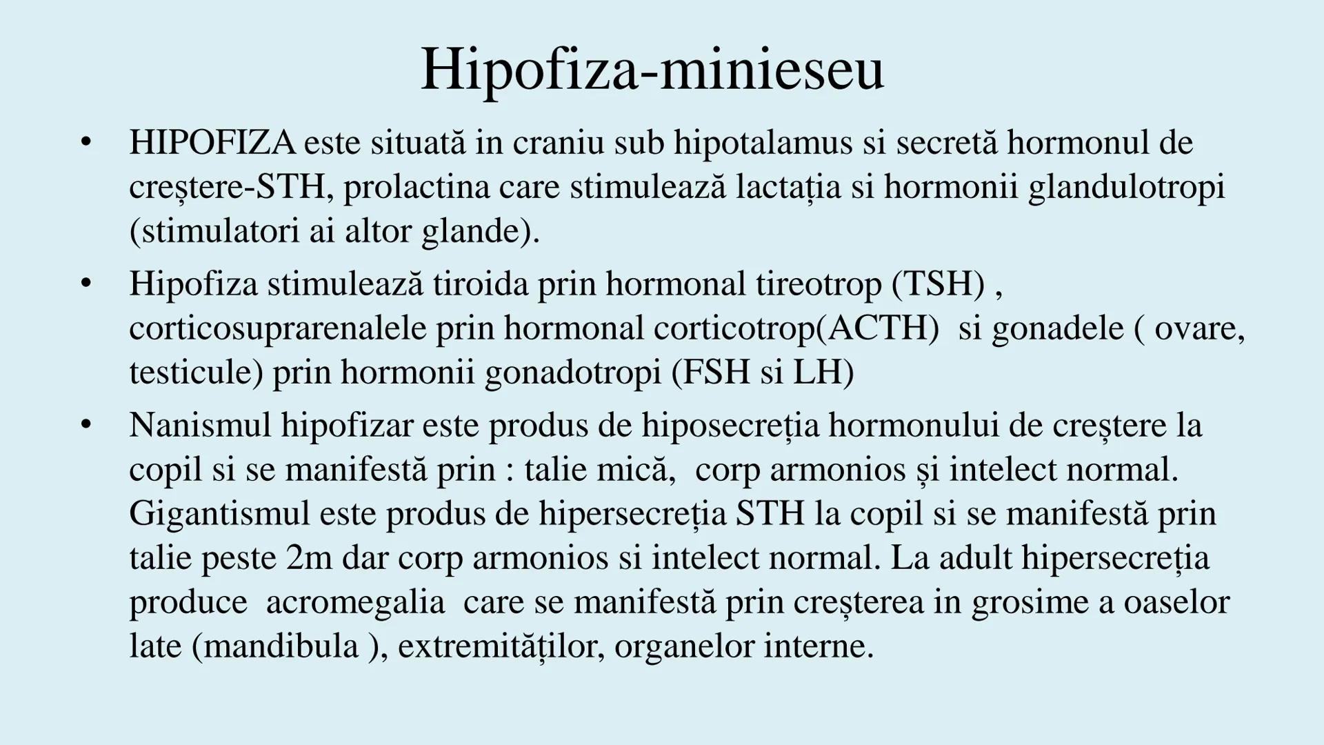 # BACALAUREAT
# ANATOMIE ŞI FIZIOLOGIE UMANĂ
# SISTEMUL ENDOCRIN •
Sistemul endocrin reprezintă
totalitatea glandelor endocrine
din corp.