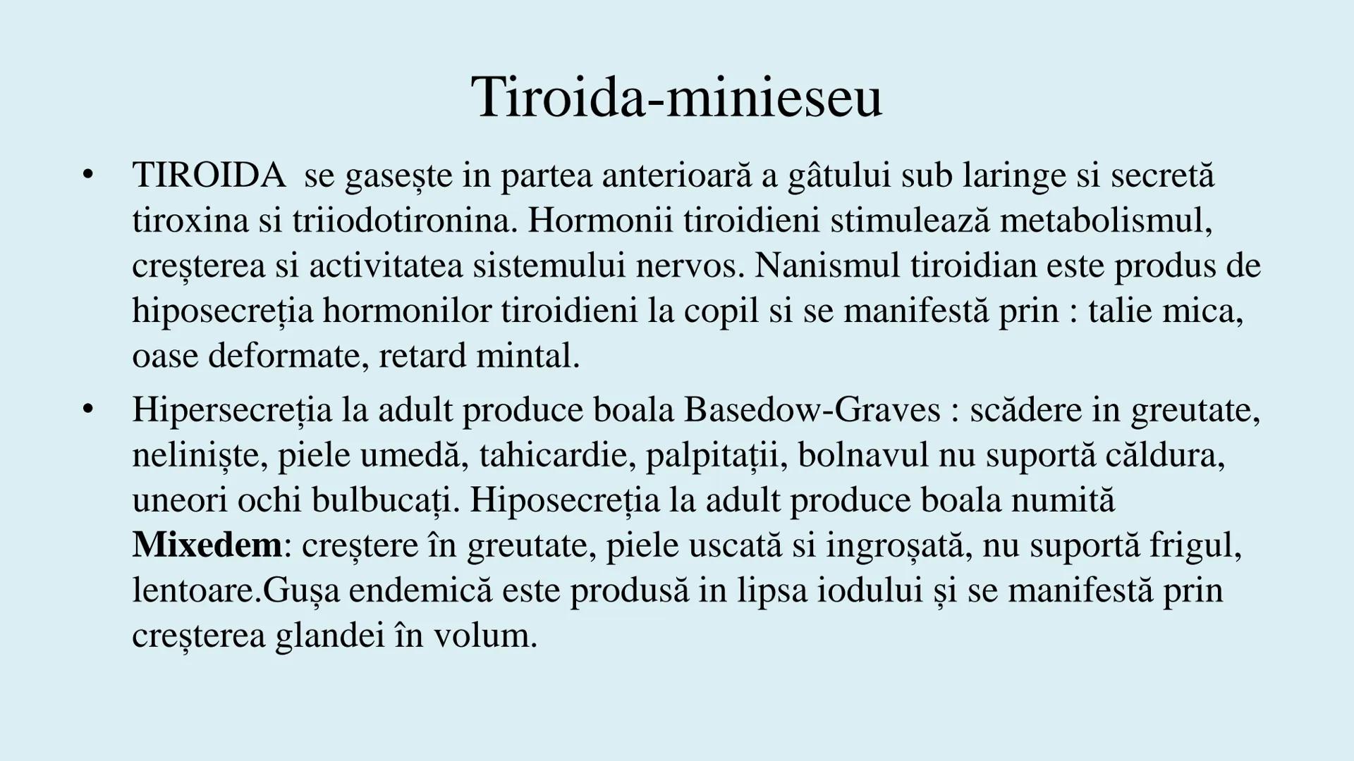 # BACALAUREAT
# ANATOMIE ŞI FIZIOLOGIE UMANĂ
# SISTEMUL ENDOCRIN •
Sistemul endocrin reprezintă
totalitatea glandelor endocrine
din corp.