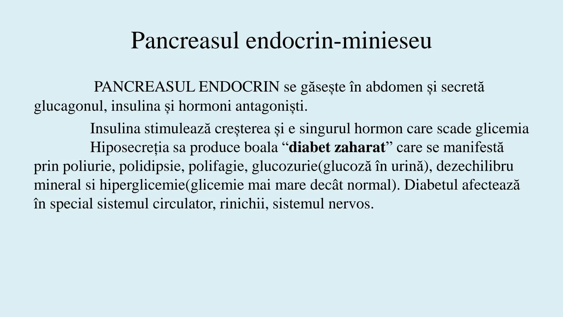 # BACALAUREAT
# ANATOMIE ŞI FIZIOLOGIE UMANĂ
# SISTEMUL ENDOCRIN •
Sistemul endocrin reprezintă
totalitatea glandelor endocrine
din corp.