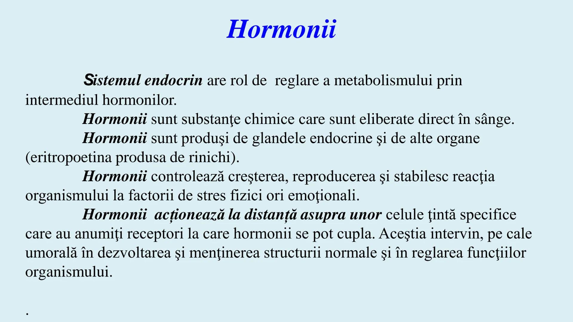 # BACALAUREAT
# ANATOMIE ŞI FIZIOLOGIE UMANĂ
# SISTEMUL ENDOCRIN •
Sistemul endocrin reprezintă
totalitatea glandelor endocrine
din corp.