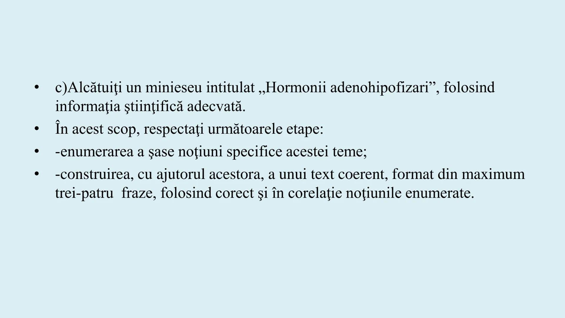 # BACALAUREAT
# ANATOMIE ŞI FIZIOLOGIE UMANĂ
# SISTEMUL ENDOCRIN •
Sistemul endocrin reprezintă
totalitatea glandelor endocrine
din corp.