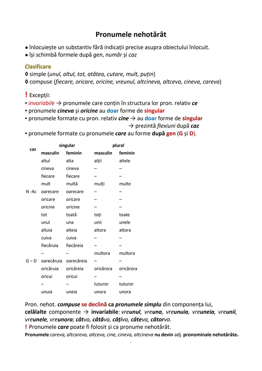 # Funcţii sintactice tipice pe cazuri
• sintactic este tipic pentru substantive:
- să poată îndeplini funcţia de subiect al propoziţiei,