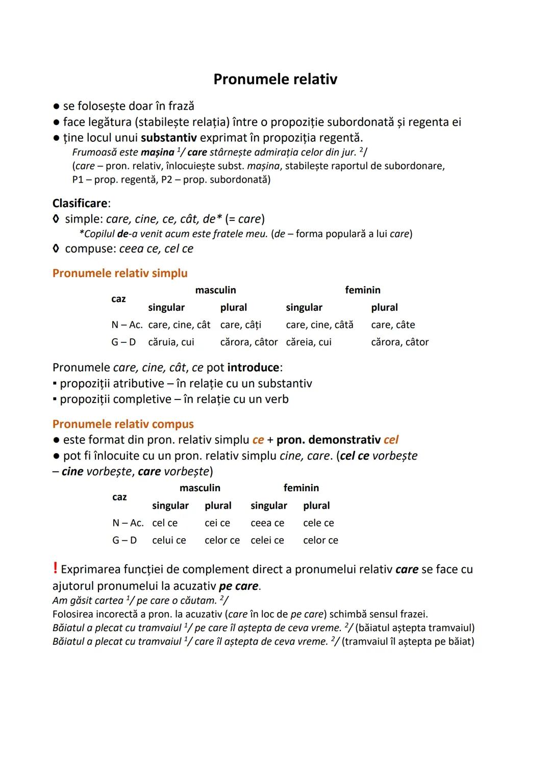 # Funcţii sintactice tipice pe cazuri
• sintactic este tipic pentru substantive:
- să poată îndeplini funcţia de subiect al propoziţiei,