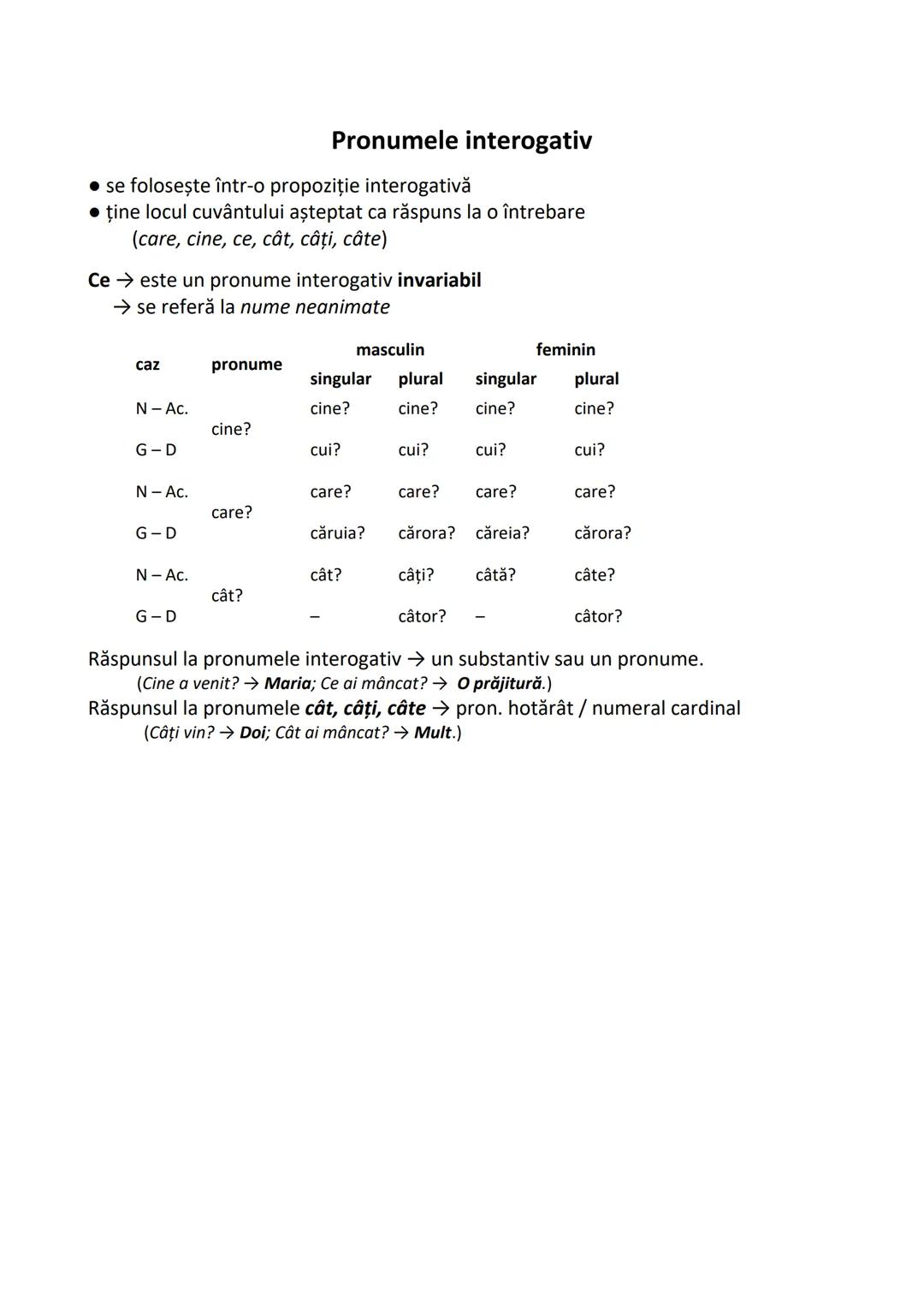 # Funcţii sintactice tipice pe cazuri
• sintactic este tipic pentru substantive:
- să poată îndeplini funcţia de subiect al propoziţiei,