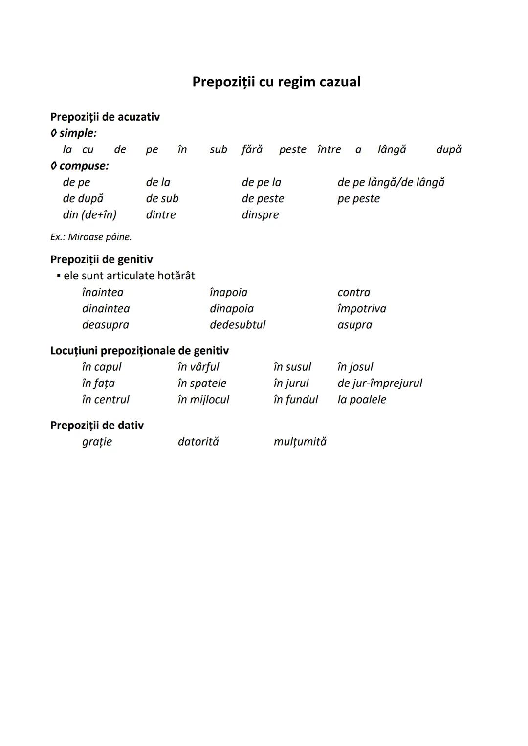 # Funcţii sintactice tipice pe cazuri
• sintactic este tipic pentru substantive:
- să poată îndeplini funcţia de subiect al propoziţiei,