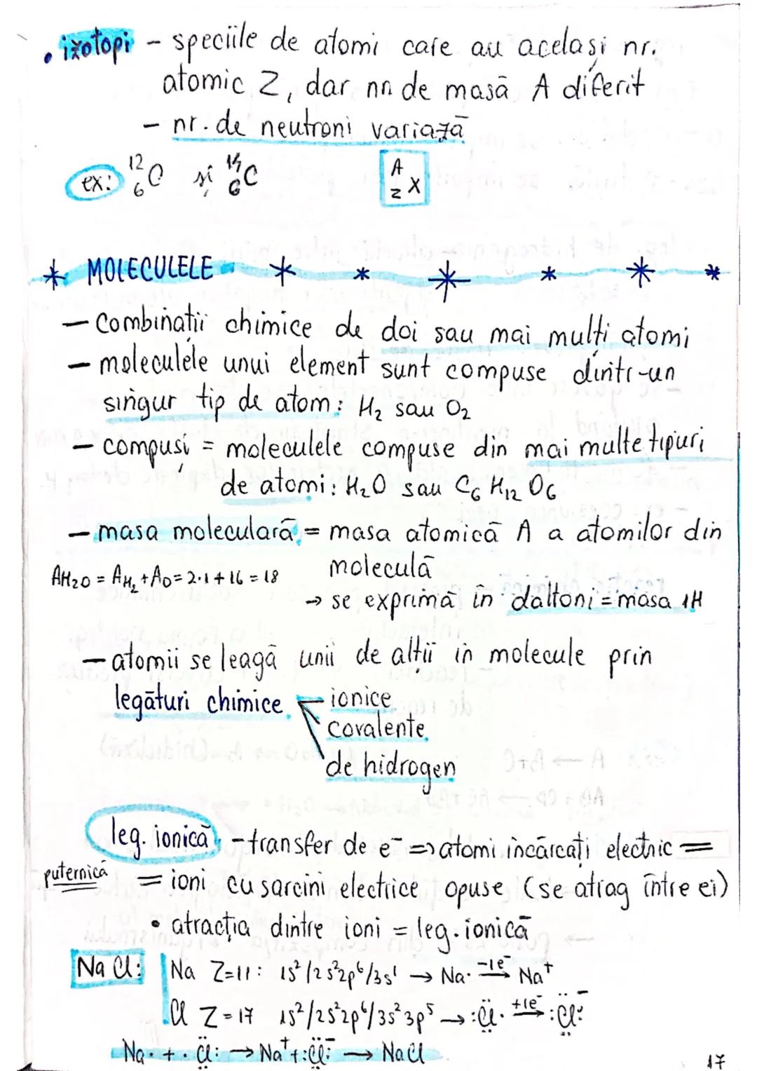 --- OCR Start ---
Z NUMAR ATOMIC = nr. de protoni dintr-un atom
A NUMAR DE MASA (MASA ATOMICA) = suma protonilor si neutronila
Atom de hidro