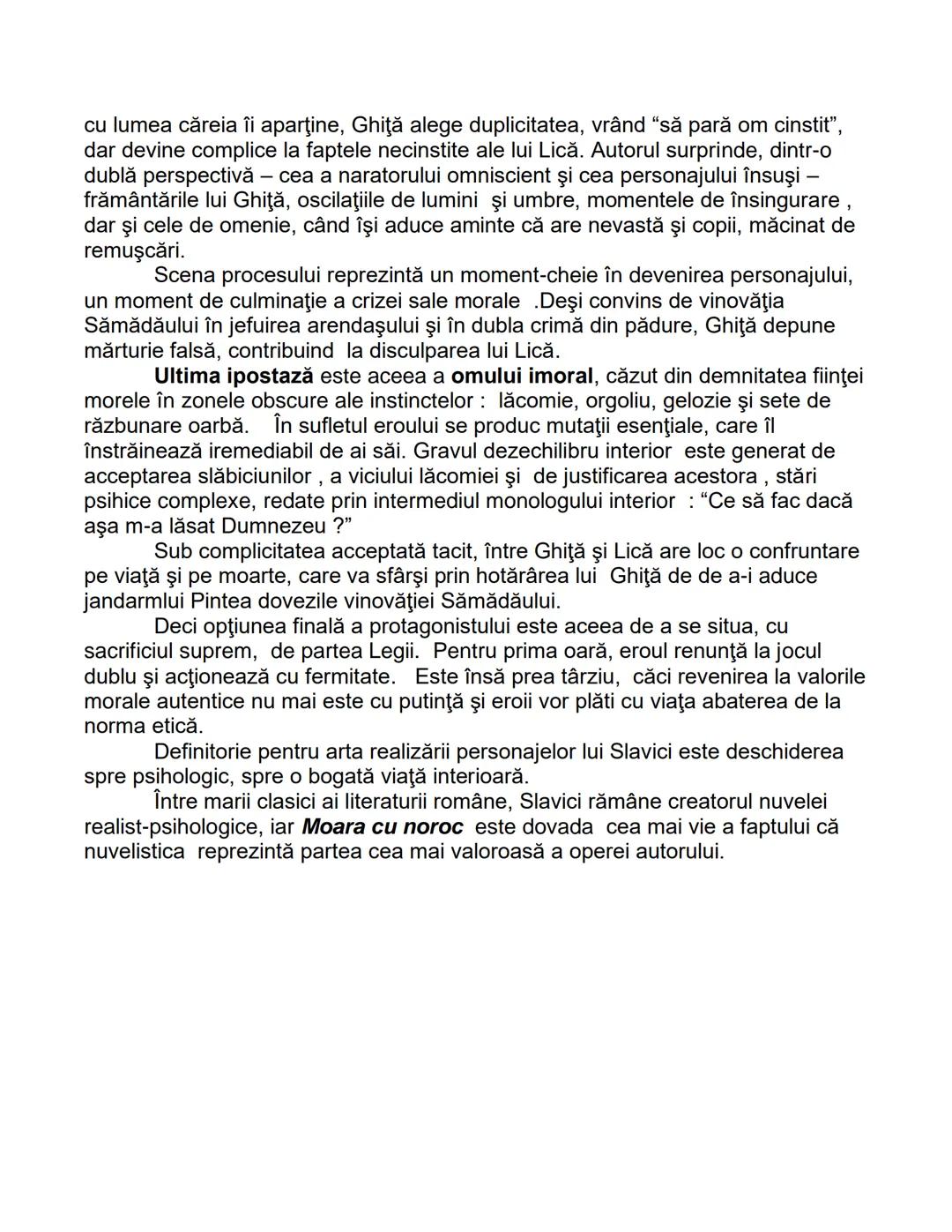 # Moara cu noroc ( nuvelă realist- psihologică)
de loan Slavici
Primul mare scriitor modern al Transilvaniei, loan Slavici, consolidează
di