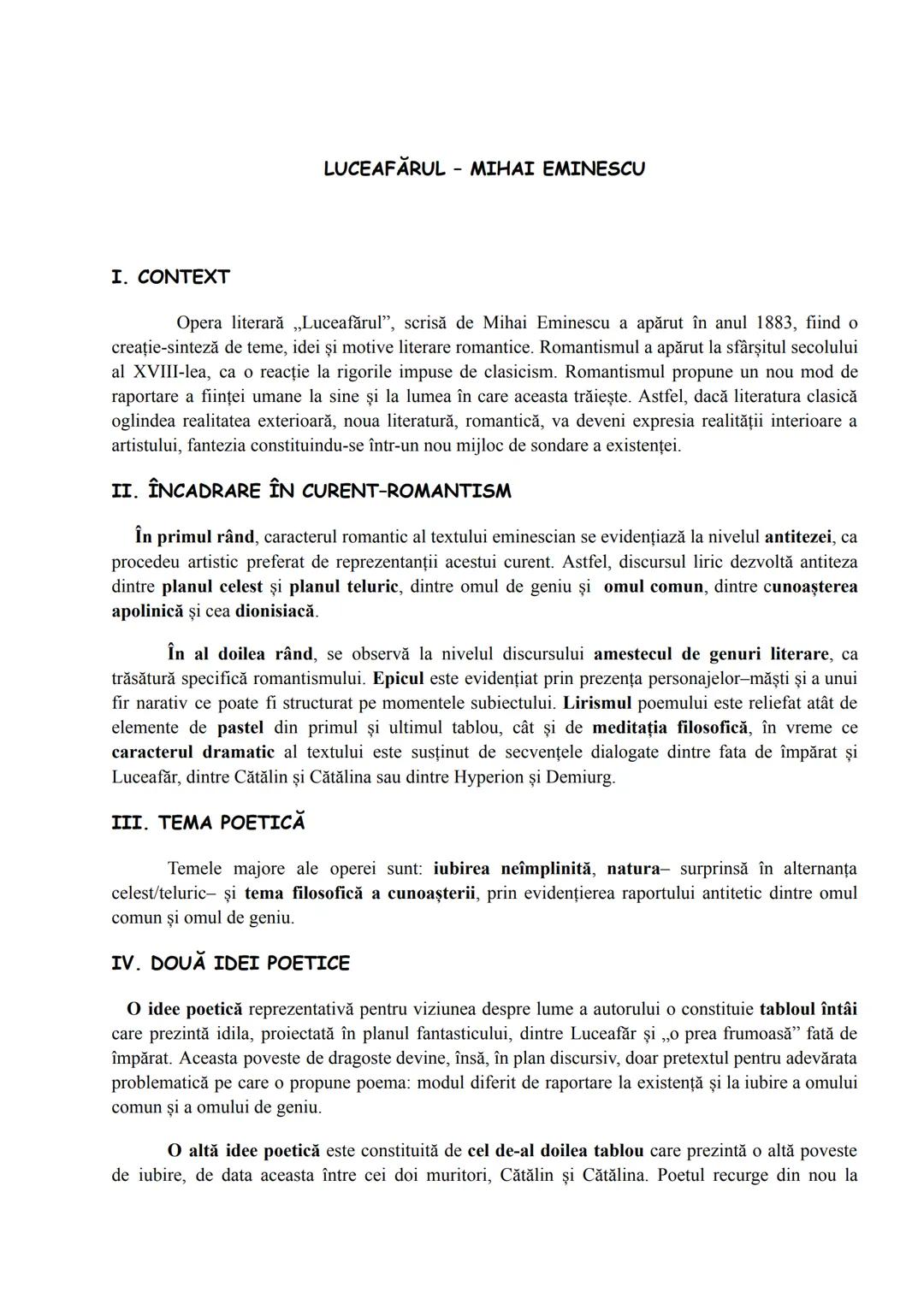 # Lista operelor literare - bacalaureat
Costache Negruzzi, Alexandru Lăpusneanu - perioada paşoptistă
Mihai Eminescu - Luceafărul şi Floare