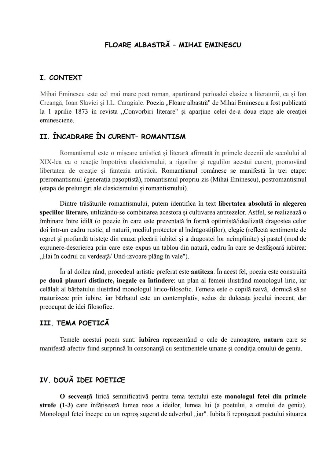 # Lista operelor literare - bacalaureat
Costache Negruzzi, Alexandru Lăpusneanu - perioada paşoptistă
Mihai Eminescu - Luceafărul şi Floare