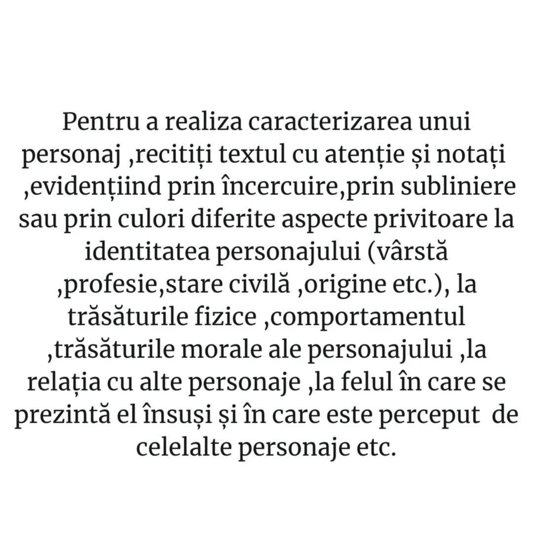 # Evaluarea Națională 2022
# Caracterizarea
unui personaj Pentru a realiza caracterizarea unui
personaj, recitiți textul cu atenție și nota