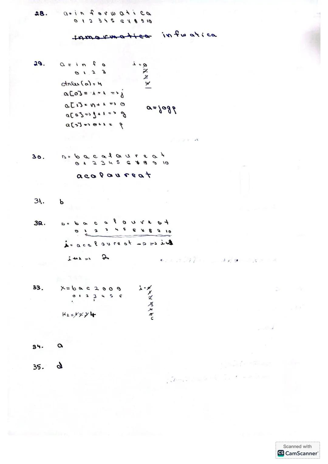 # Grile si probleme siruri de caractere in C++
ŞIRURI DE CARACTERE
Itemii următori sunt preluaţi din variantele de bacalaureat 2009.
1. Î