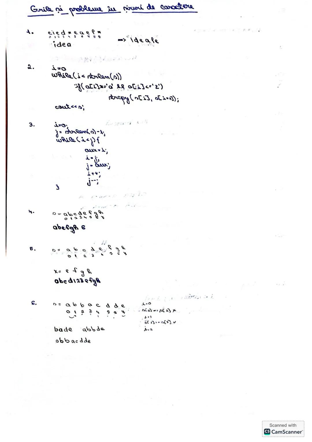 # Grile si probleme siruri de caractere in C++
ŞIRURI DE CARACTERE
Itemii următori sunt preluaţi din variantele de bacalaureat 2009.
1. Î