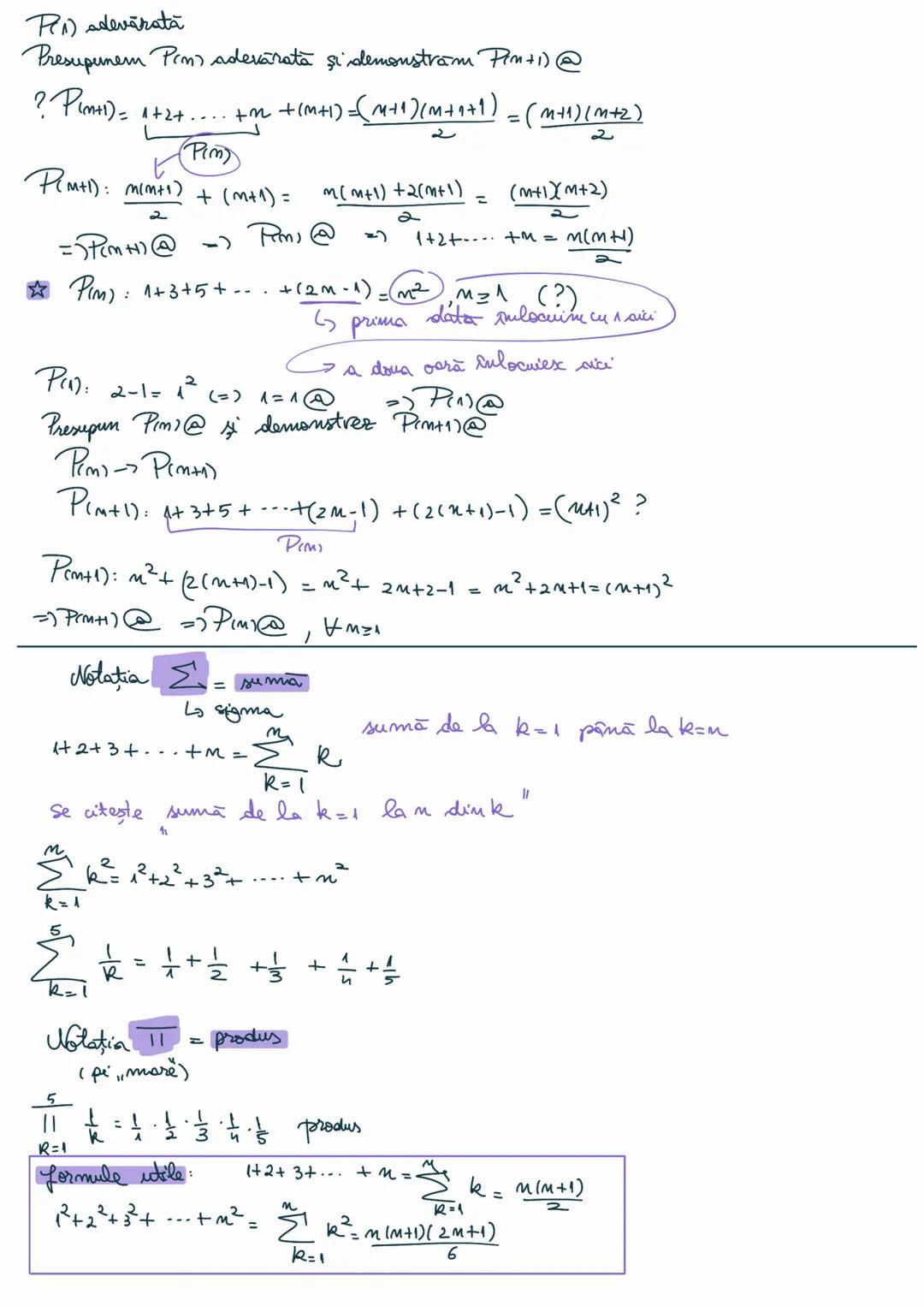 # INDUCȚIA MATEMATICĂ
general deductie particular
inductie
Ex 1 $E(x) = x^2 + x + 41$, $x ∈ \mathbb{N}$
$E(x)$ este un nr. prim, $∀ x ∈
