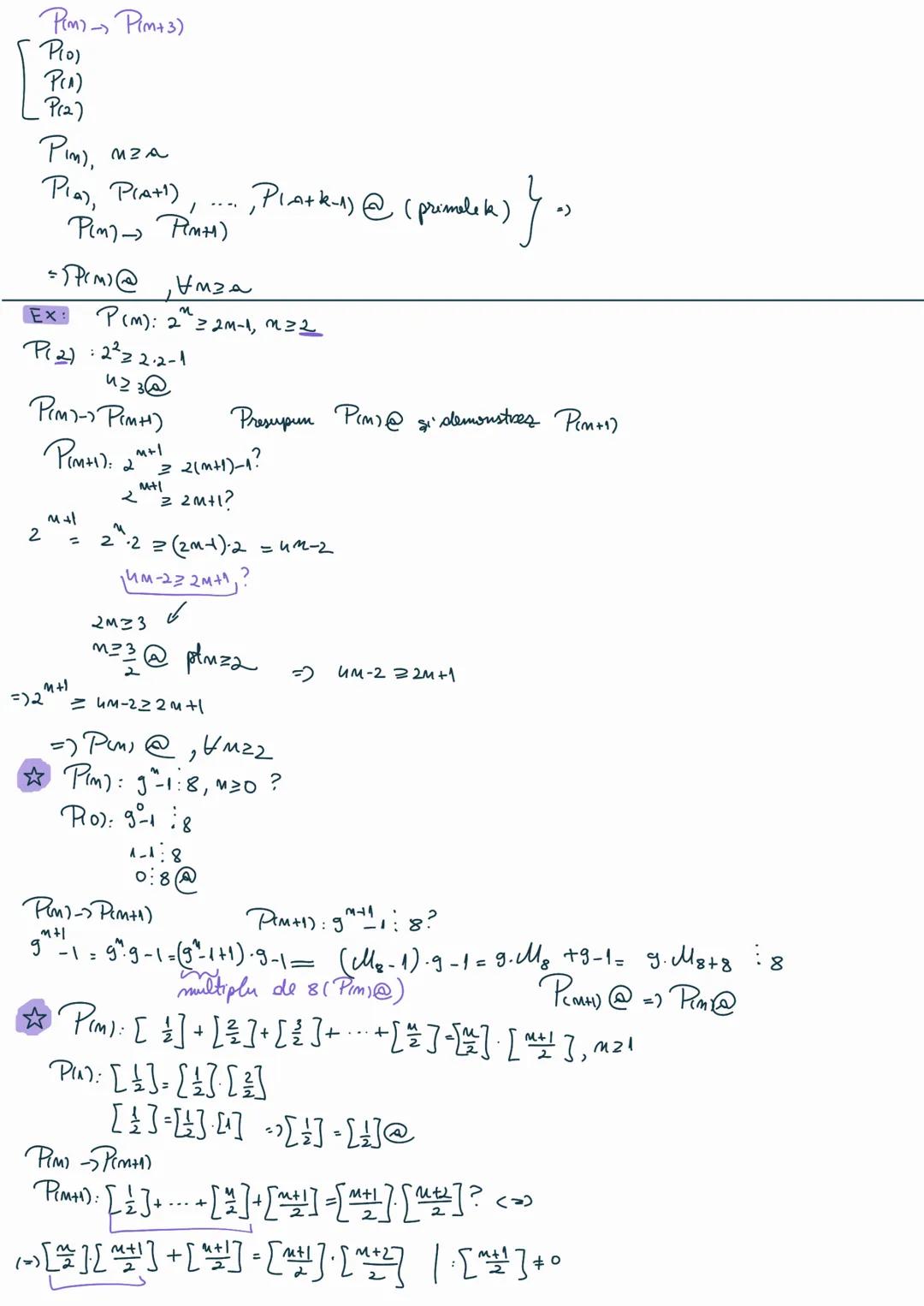 # INDUCȚIA MATEMATICĂ
general deductie particular
inductie
Ex 1 $E(x) = x^2 + x + 41$, $x ∈ \mathbb{N}$
$E(x)$ este un nr. prim, $∀ x ∈