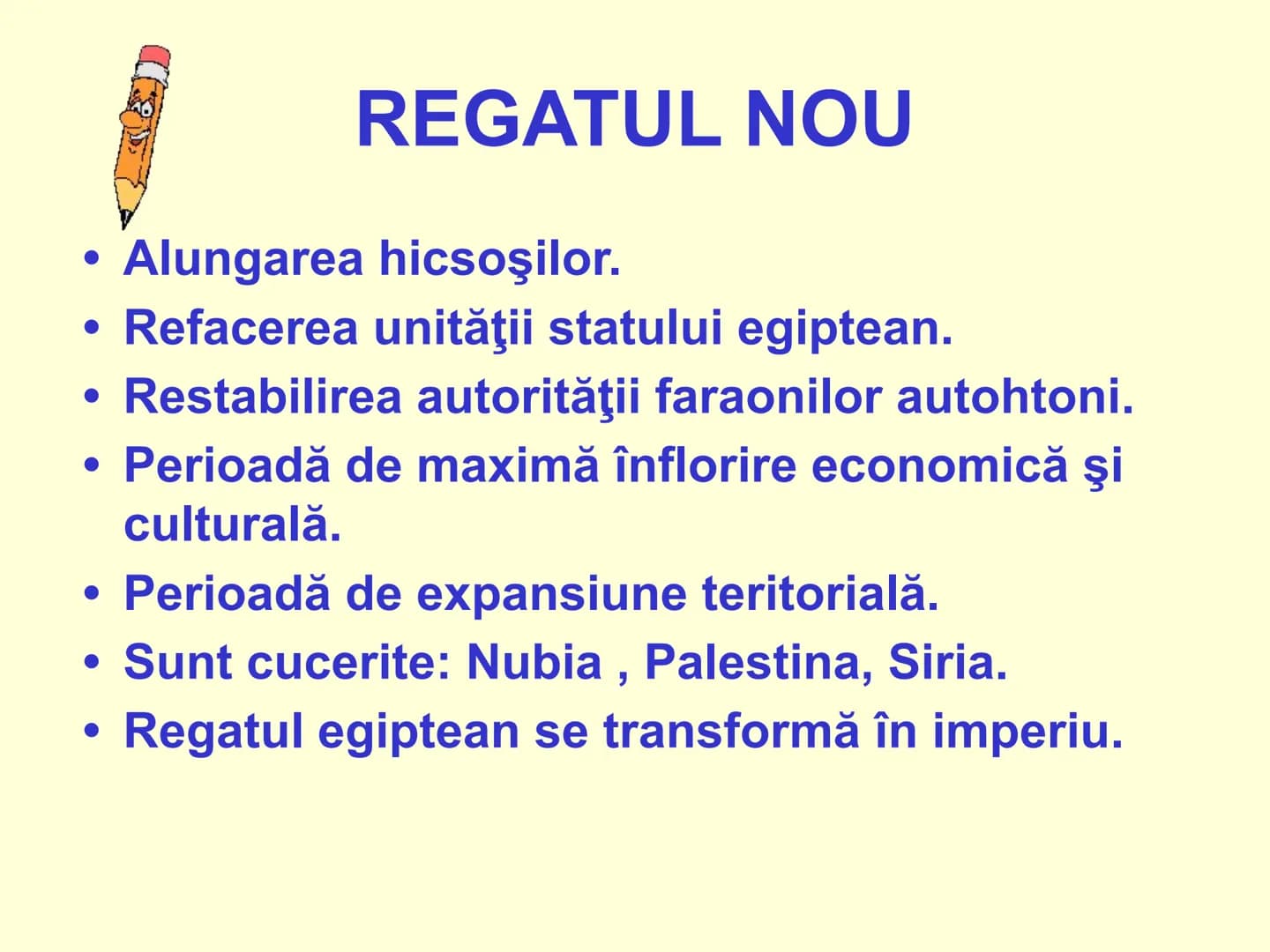 # MONARHIA EGIPTEANĂ UNIFICAREA STATULUI
EGIPTEAN
În cursul
mileniului IV î.Hr.,
s-au constituit
cele două regate
egiptene:
• Egiptul de Sus