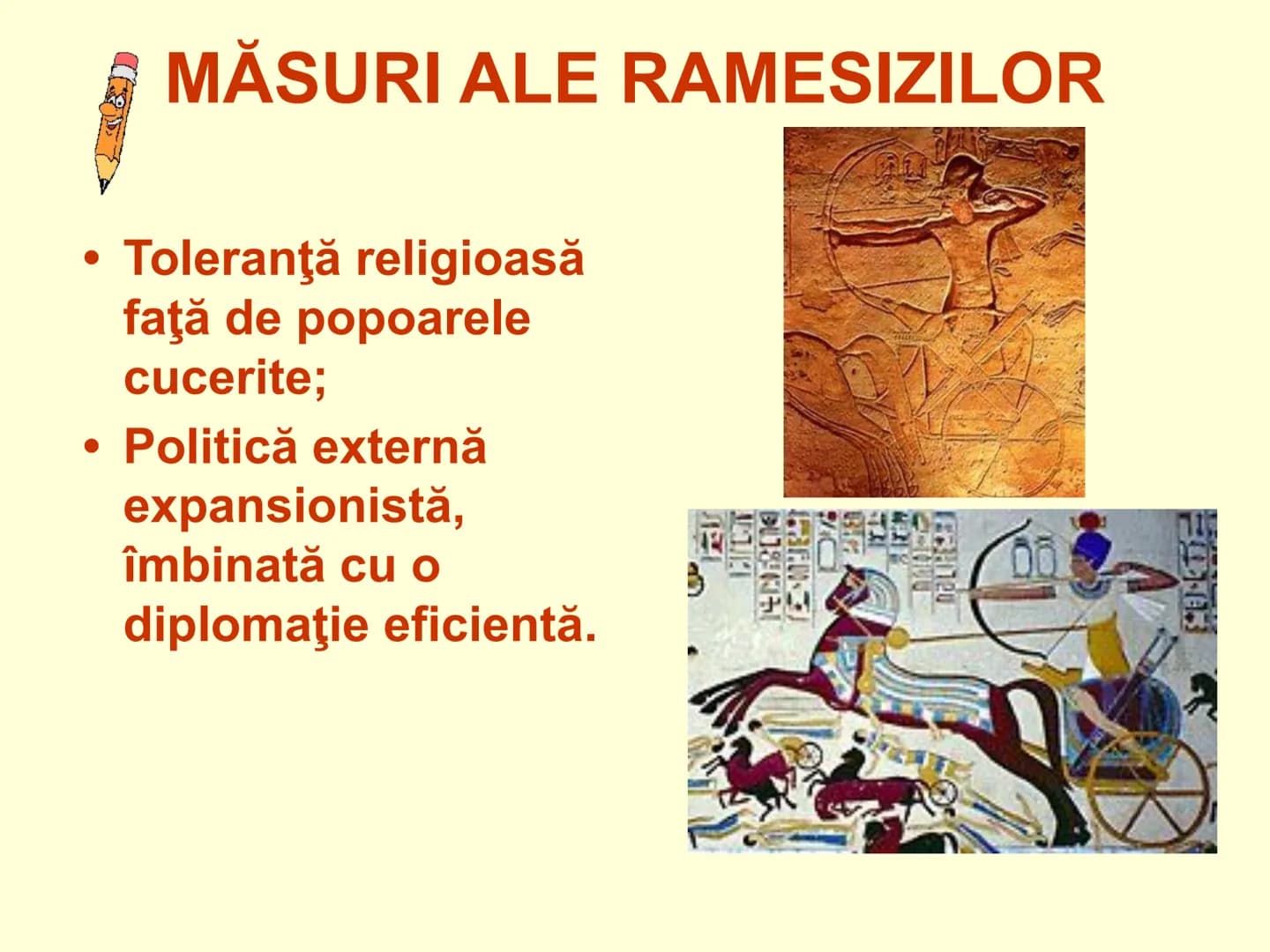 # MONARHIA EGIPTEANĂ UNIFICAREA STATULUI
EGIPTEAN
În cursul
mileniului IV î.Hr.,
s-au constituit
cele două regate
egiptene:
• Egiptul de Sus
