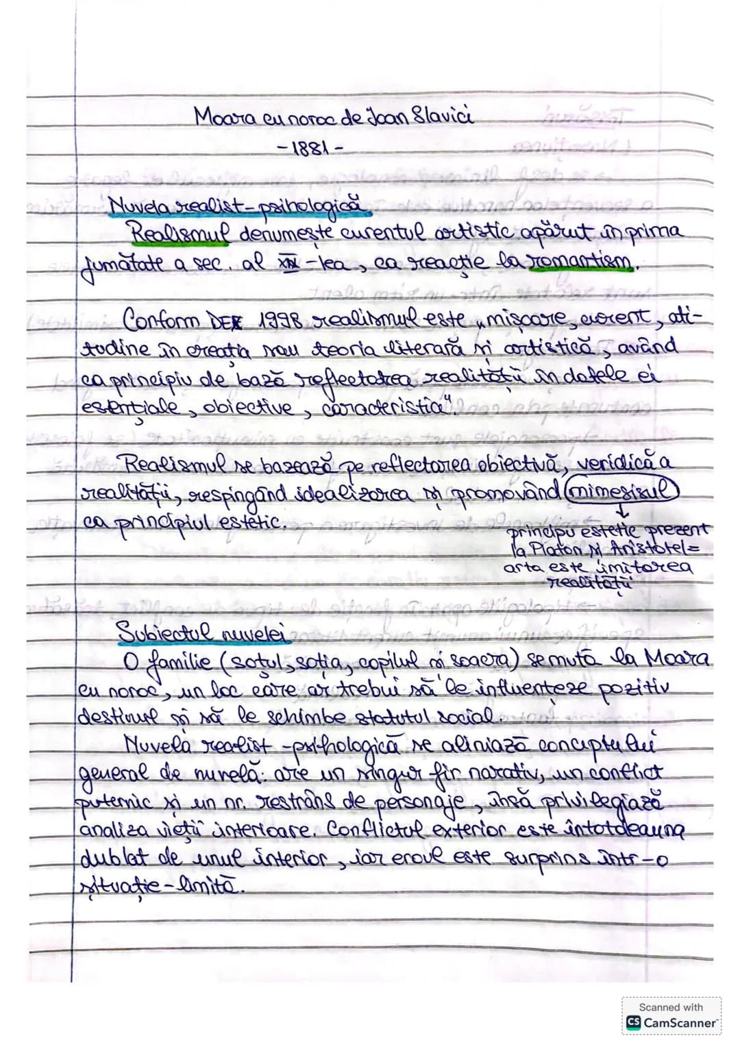 - Nuvela-
→protagonistul surprins în evolitie
subiect inspirat din viaţa cotidiană
→ constructie preciso, un singur fir narativ
→o valoare