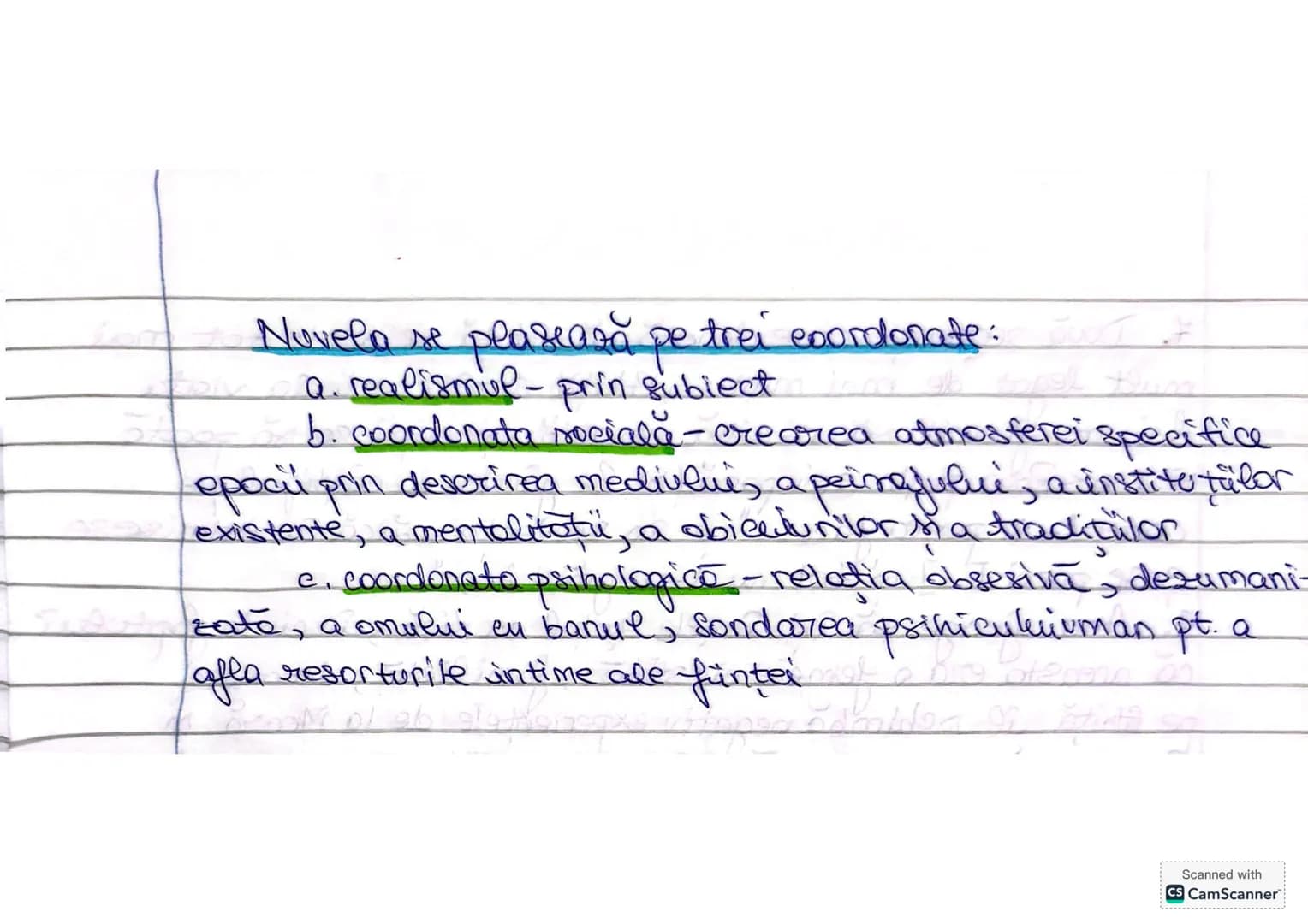 - Nuvela-
→protagonistul surprins în evolitie
subiect inspirat din viaţa cotidiană
→ constructie preciso, un singur fir narativ
→o valoare