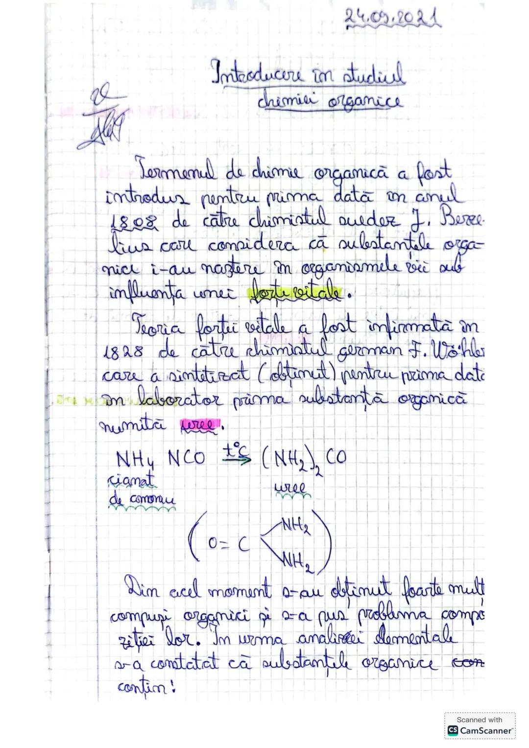 CHIMIE ORGANICĂ A-10-A