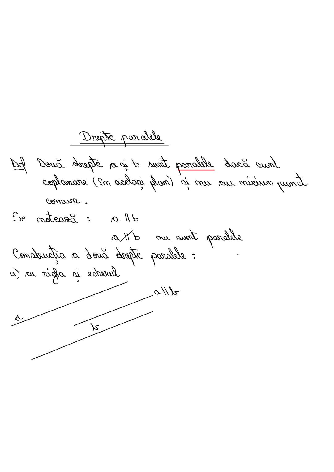 Drepte Paralele