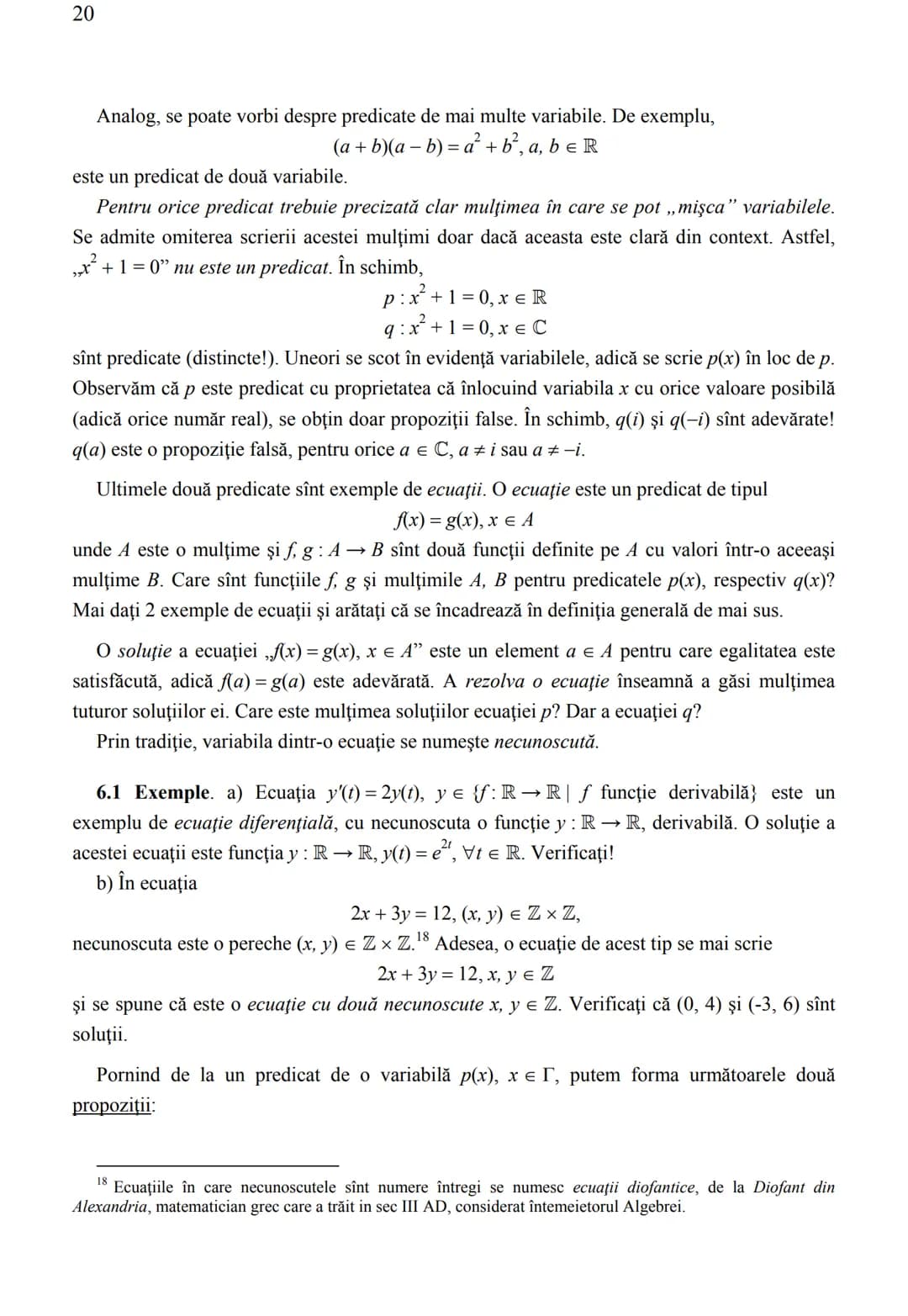 Aurelian Claudiu VOLF
Logică şi teoria mulţimilor
Universitatea „Al. I Cuza” Iaşi
2020
Unele părţi ale versiunilor preliminare ale acest