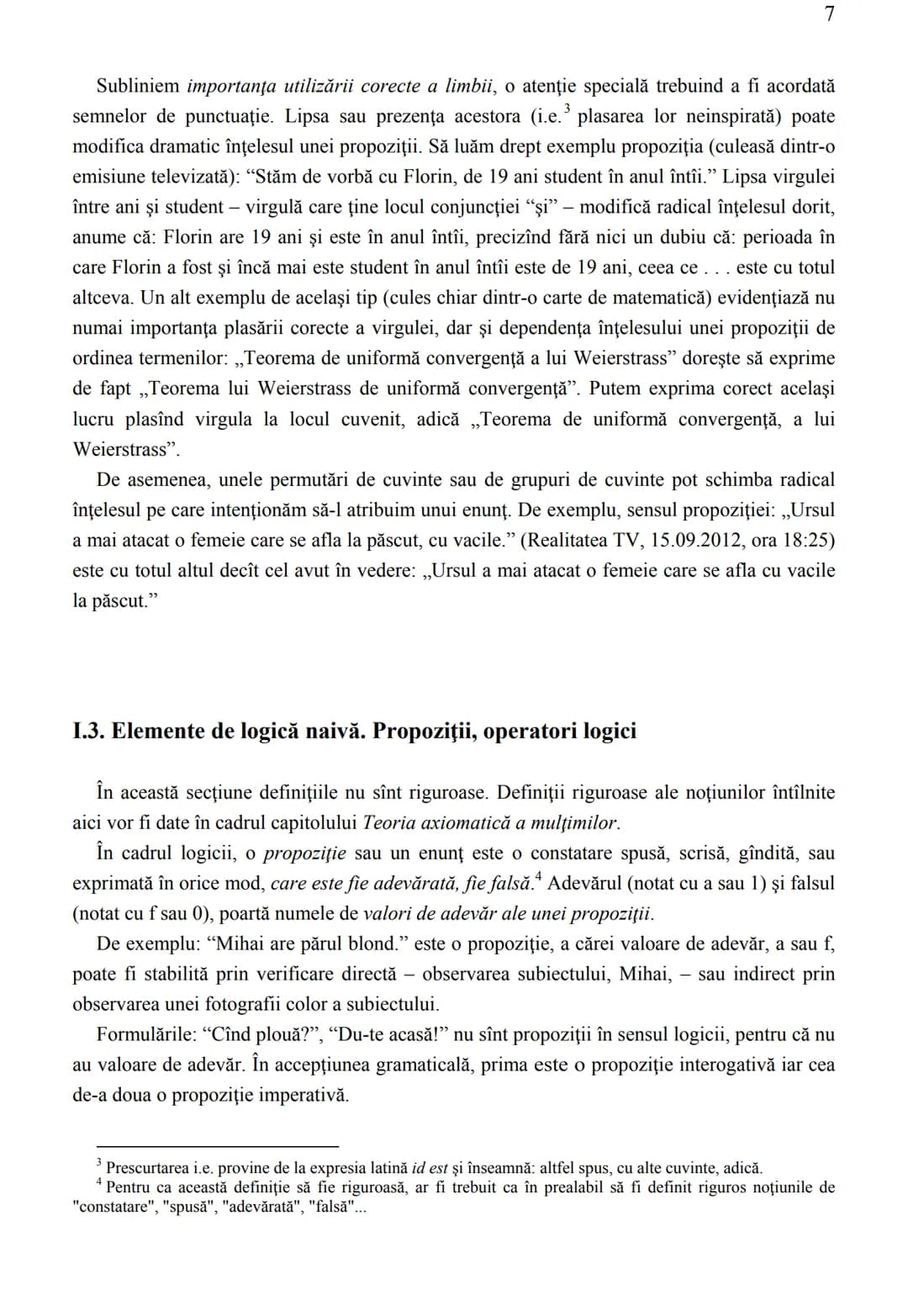 Aurelian Claudiu VOLF
Logică şi teoria mulţimilor
Universitatea „Al. I Cuza” Iaşi
2020
Unele părţi ale versiunilor preliminare ale acest
