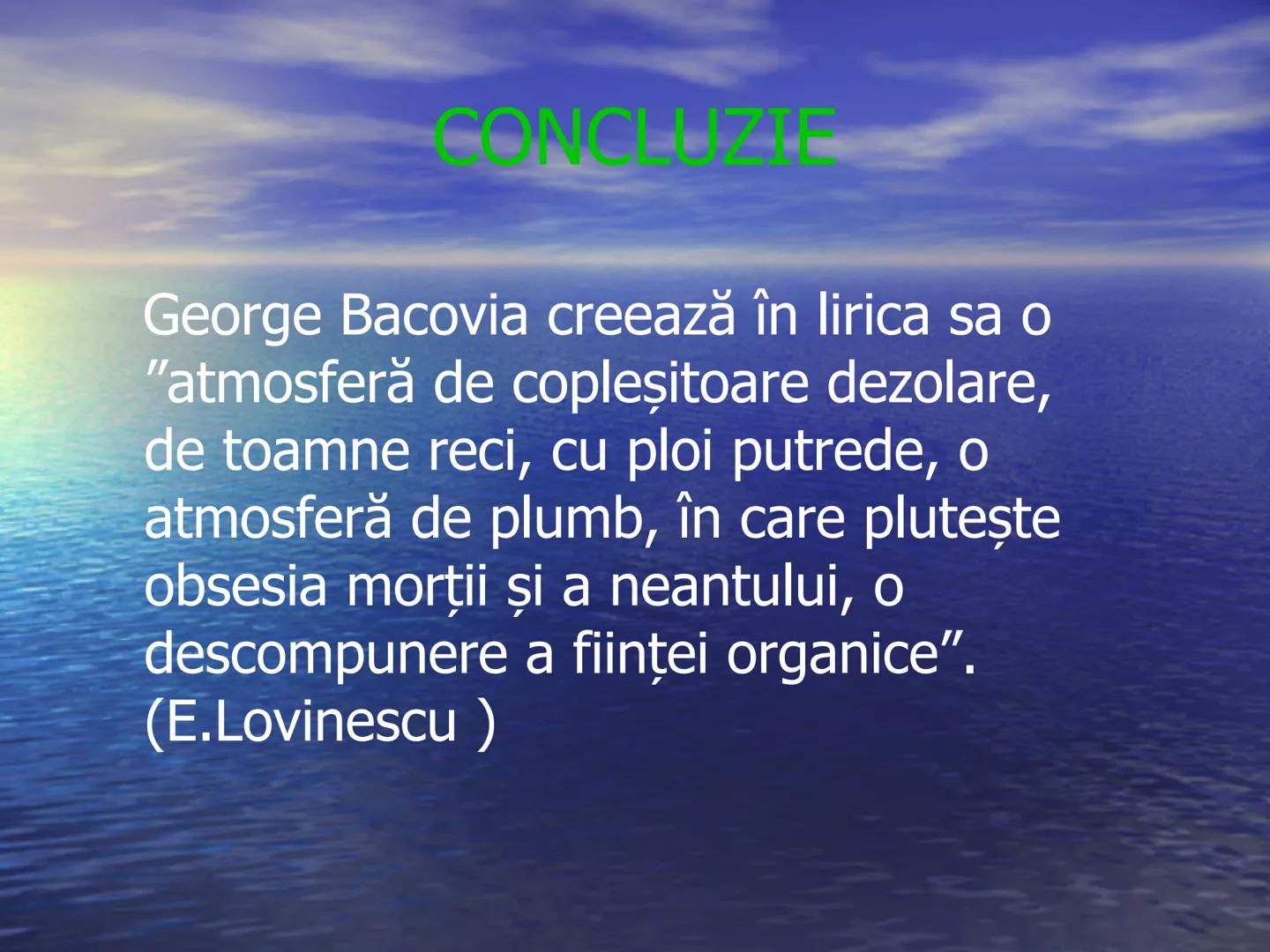 # LACUSTRA
de G. Bacovia
APARITIE
1916, in volumul Plumb # SEMNIFICATIA TITLULUI
- Sens denotativ - locuinta
primitiva, temporara si
nes