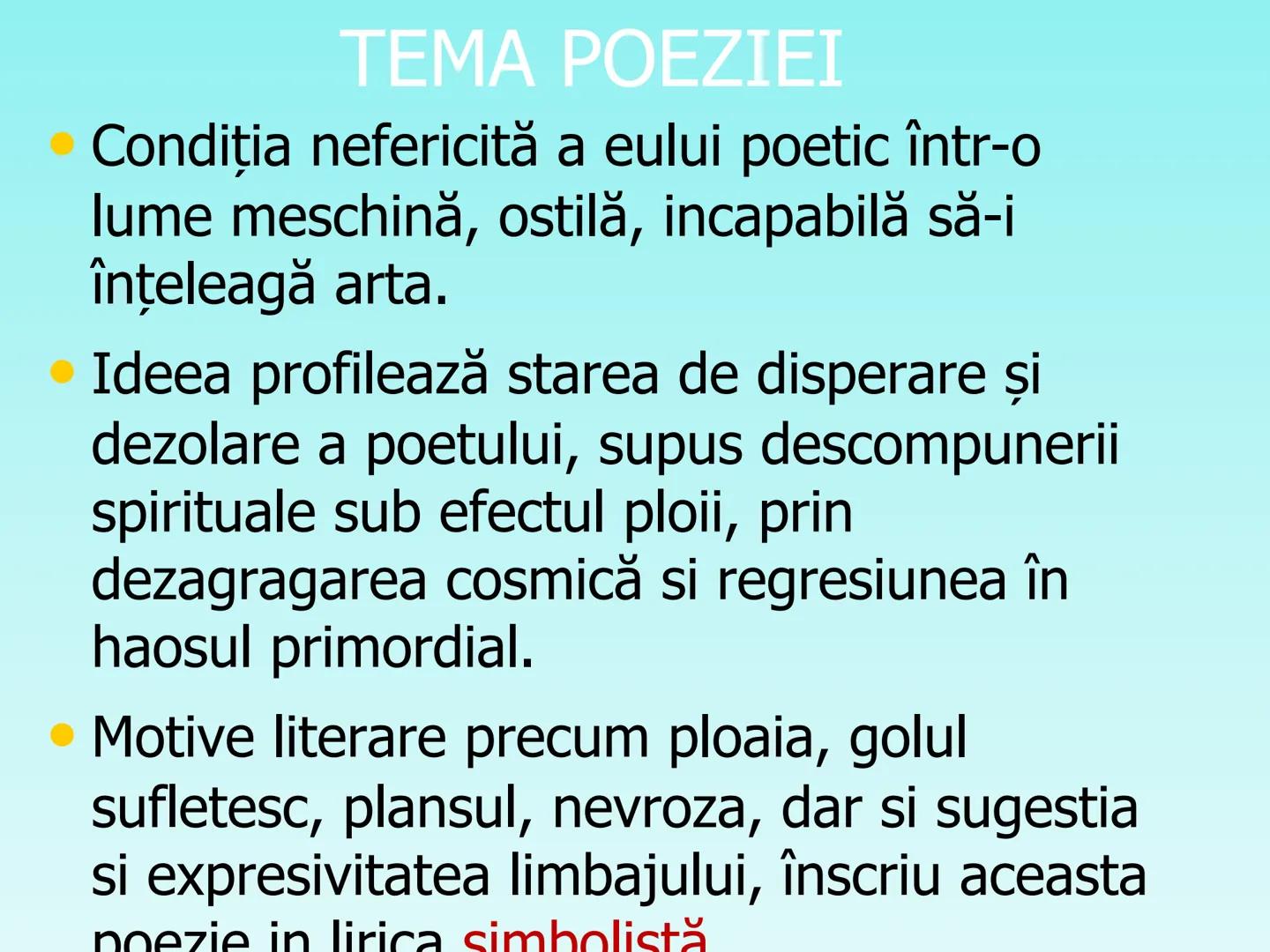 # LACUSTRA
de G. Bacovia
APARITIE
1916, in volumul Plumb # SEMNIFICATIA TITLULUI
- Sens denotativ - locuinta
primitiva, temporara si
nes