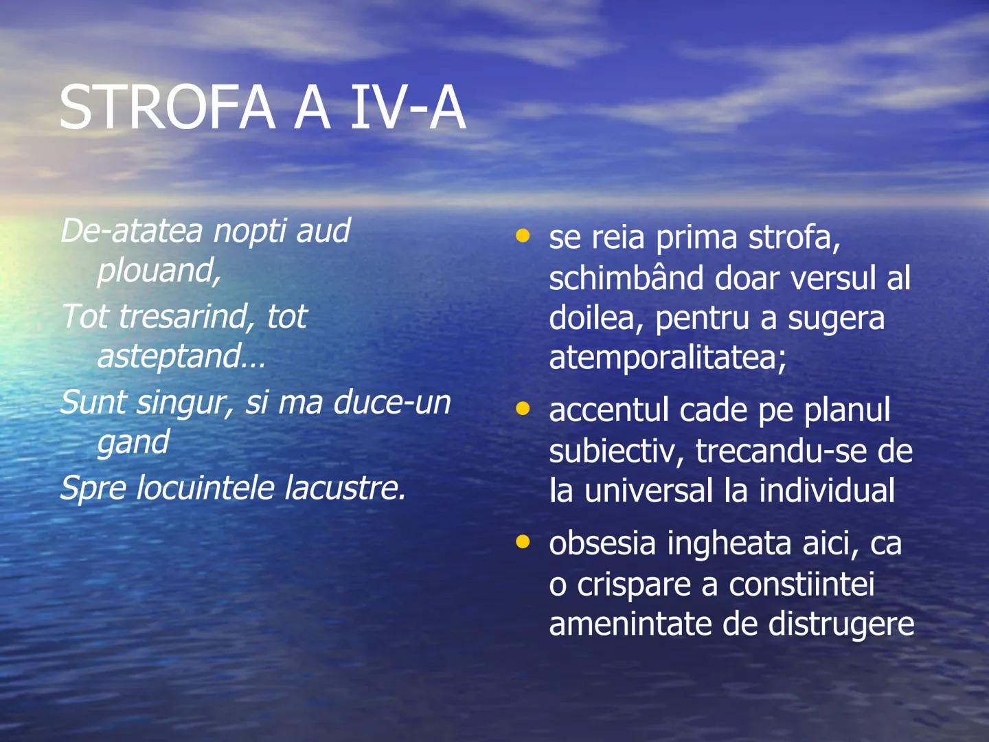 # LACUSTRA
de G. Bacovia
APARITIE
1916, in volumul Plumb # SEMNIFICATIA TITLULUI
- Sens denotativ - locuinta
primitiva, temporara si
nes