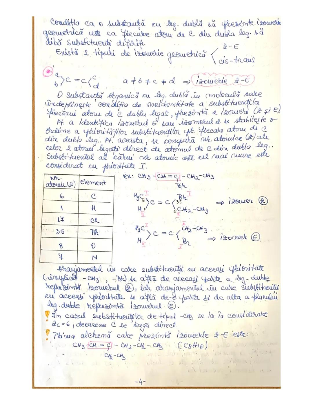 # Leg. dublă este formată dintr-o leg. σ şi o leg. π. Atomul de C implicat într-o dublă leg. formează 3 leg. σ coplanare cu închizuri de 120
