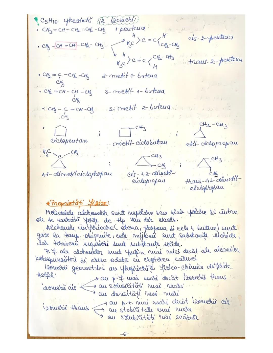 # Leg. dublă este formată dintr-o leg. σ şi o leg. π. Atomul de C implicat într-o dublă leg. formează 3 leg. σ coplanare cu închizuri de 120