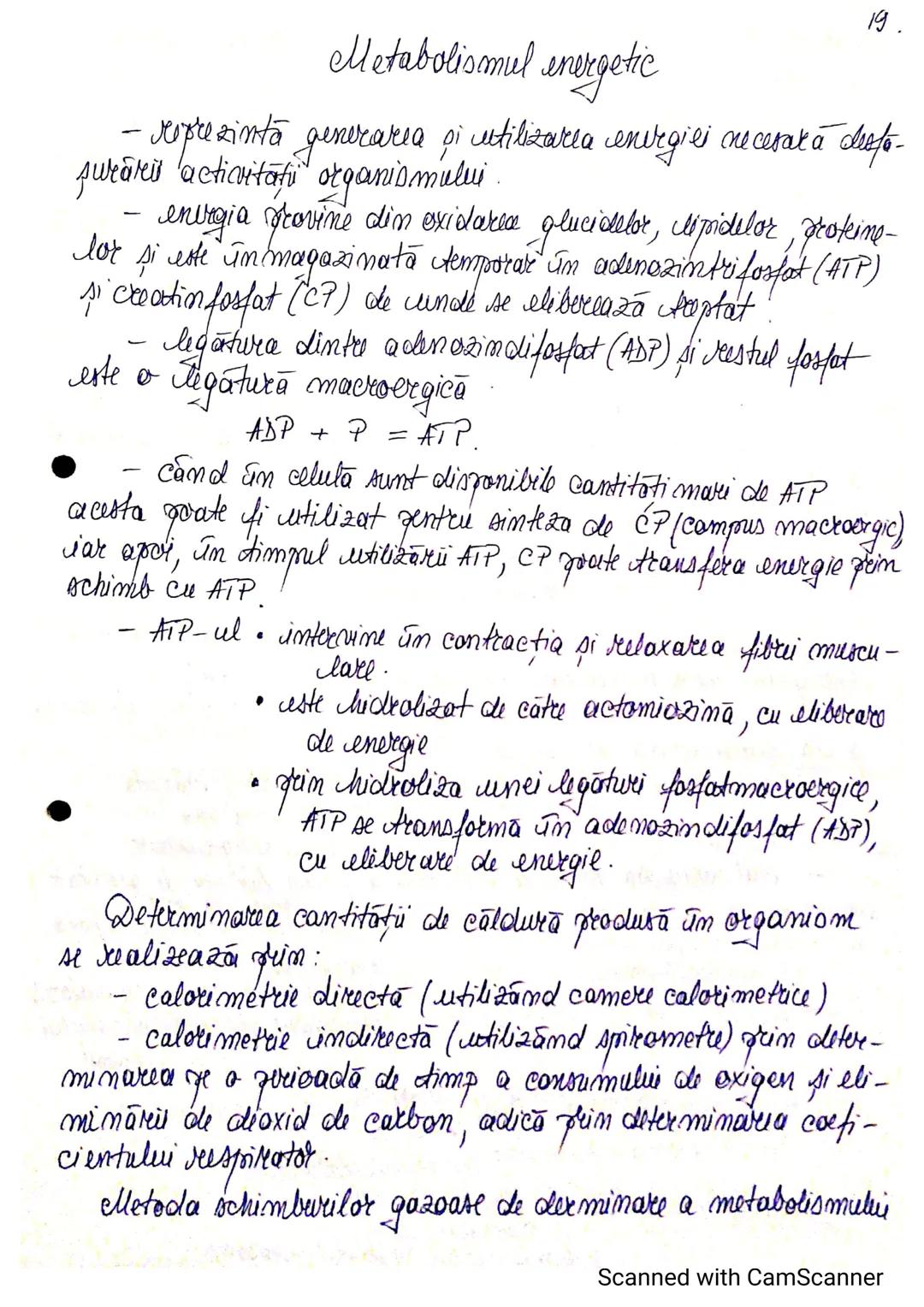 --- OCR Start ---
1.
Metabolismul
Metabolismul
- reprezintă schimbul permanent de substanțe și
energie dintre organism și mediul înconjurăto