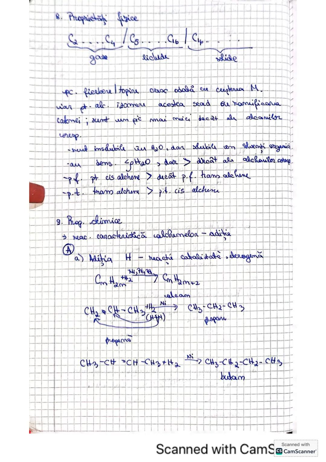 24.11.2024
Alcheme (Olefime)
1. Definitio
-hidrocarburi aciclice nesaturate ce contin
an moleculă o leg. dublă C-C
2. Faromula generala
-