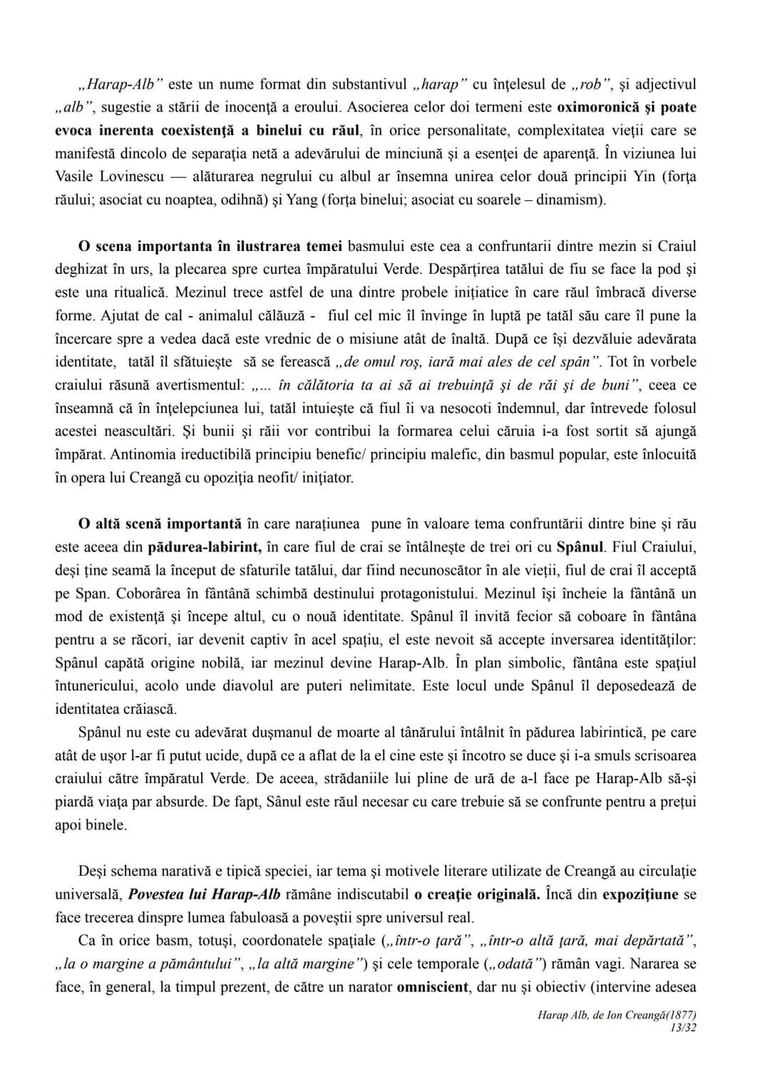 # Harap Alb
Ion Creangă
1877
I. CONTEXTUALIZARE ȘI ÎNCADRARE
Povestea lui Harap-Alb apare în 1877, în revista *Convorbiri literare*, fiind