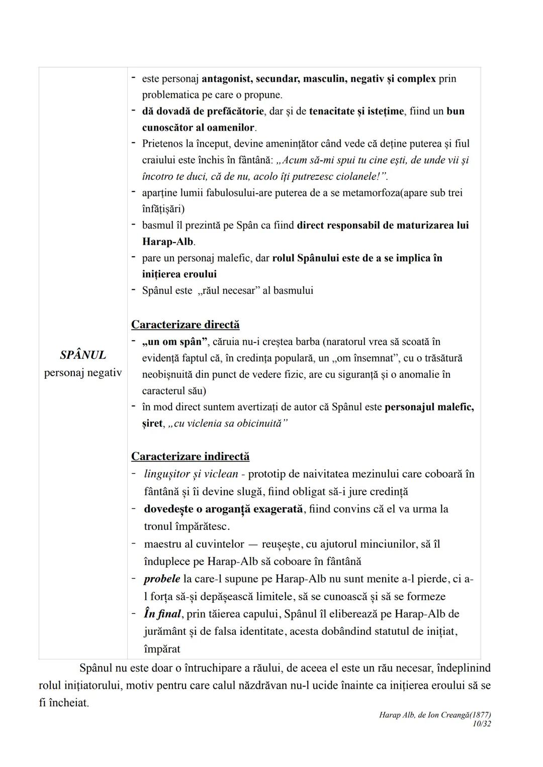 --- OCR Start ---
Harap Alb
Ion Creangă
1877
I. CONTEXTUALIZARE ȘI ÎNCADRARE
Povestea lui Harap-Alb apare în 1877, în revista Convorbiri lit