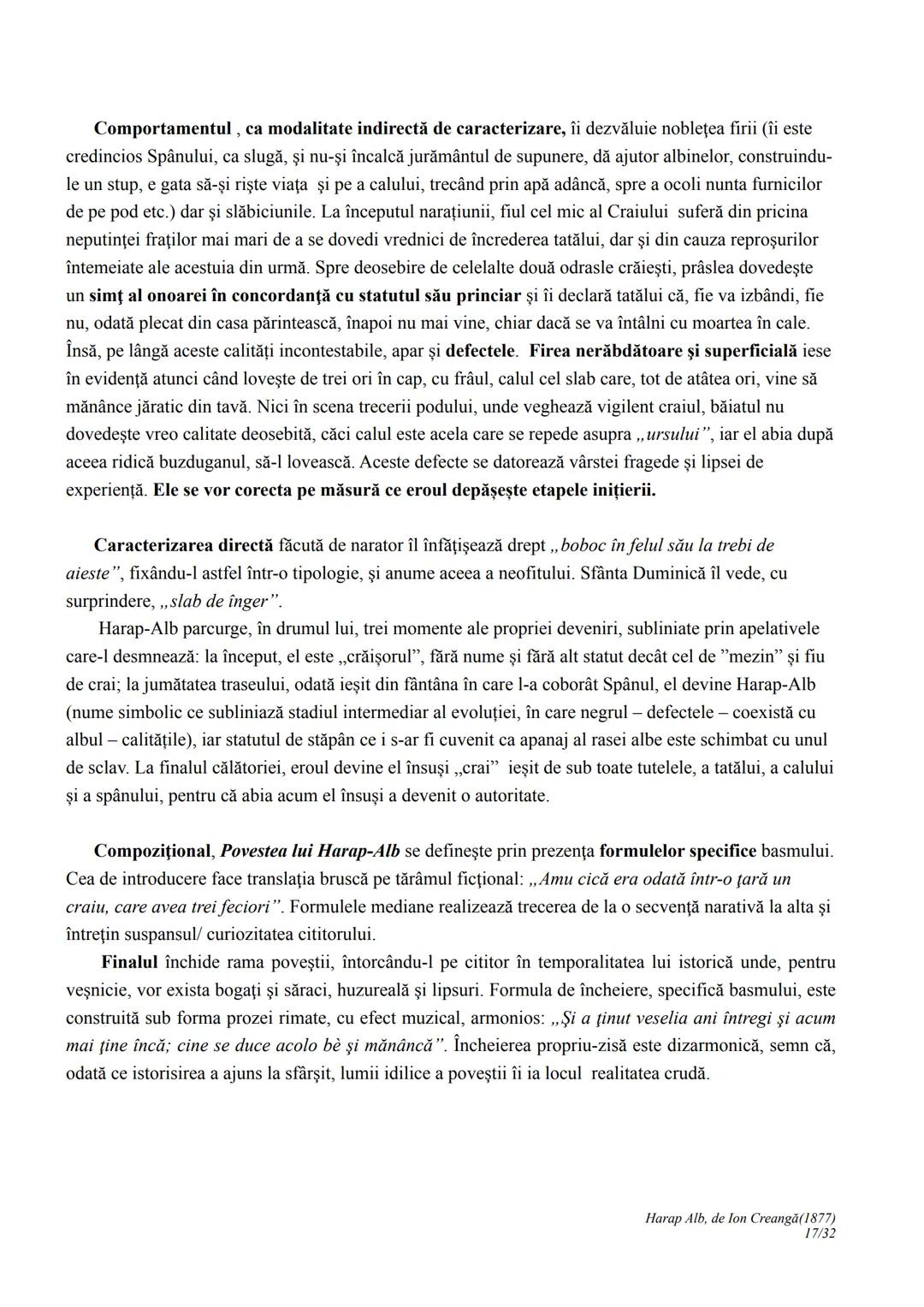 --- OCR Start ---
Harap Alb
Ion Creangă
1877
I. CONTEXTUALIZARE ȘI ÎNCADRARE
Povestea lui Harap-Alb apare în 1877, în revista Convorbiri lit